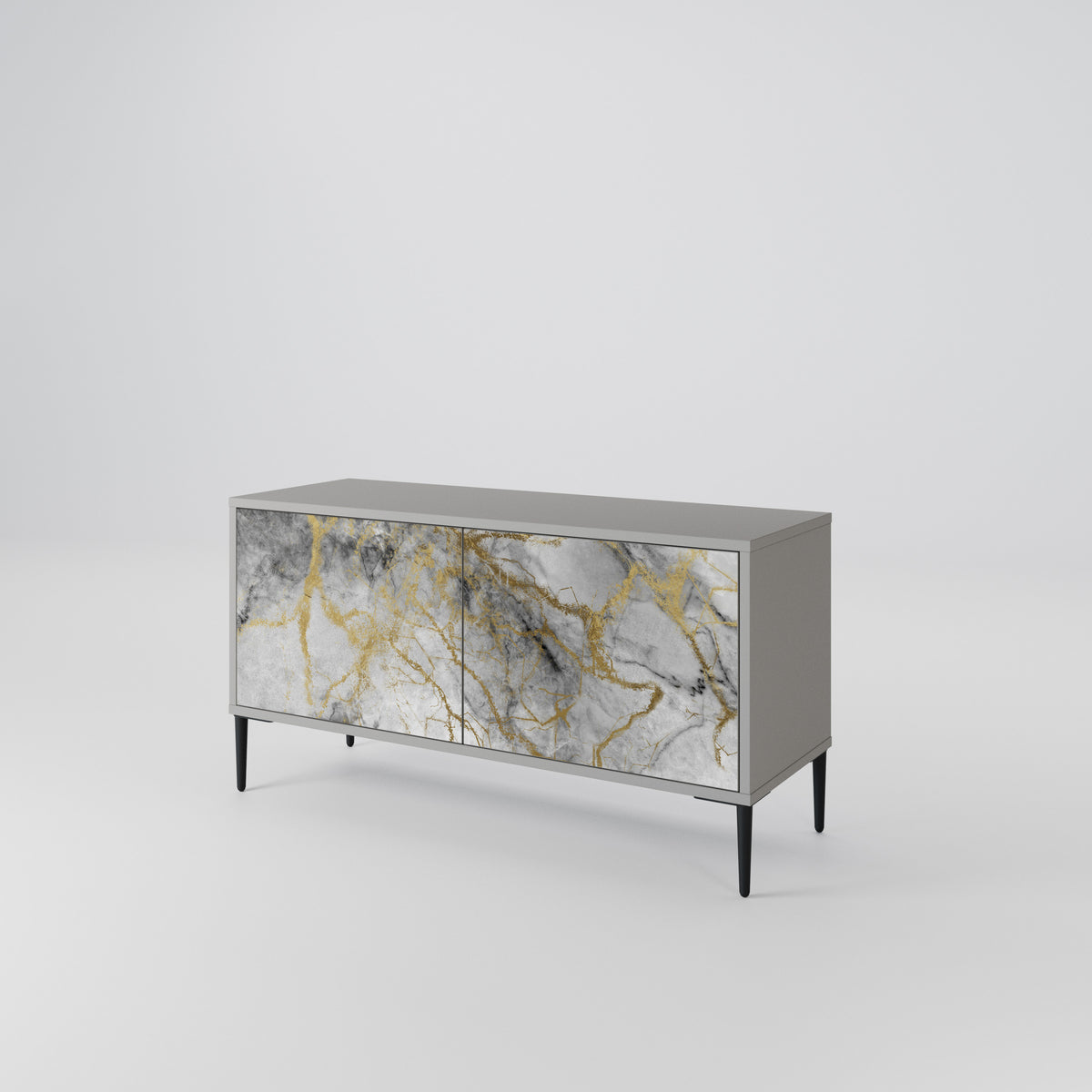 TIMELESS GLIDE Kompakt TV-bänk med 2 dörrar