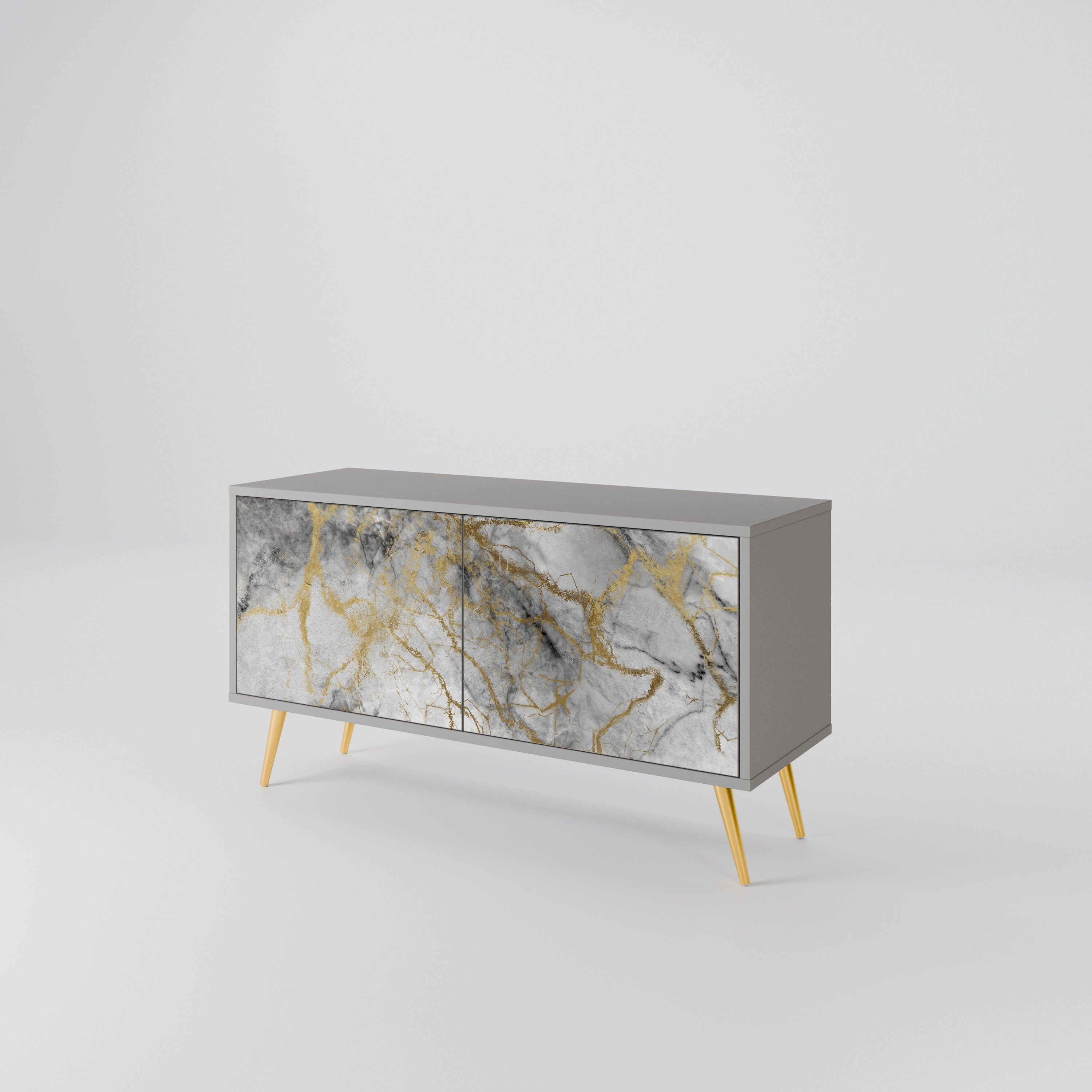 TIMELESS GLIDE Kompakt TV-bänk med 2 dörrar