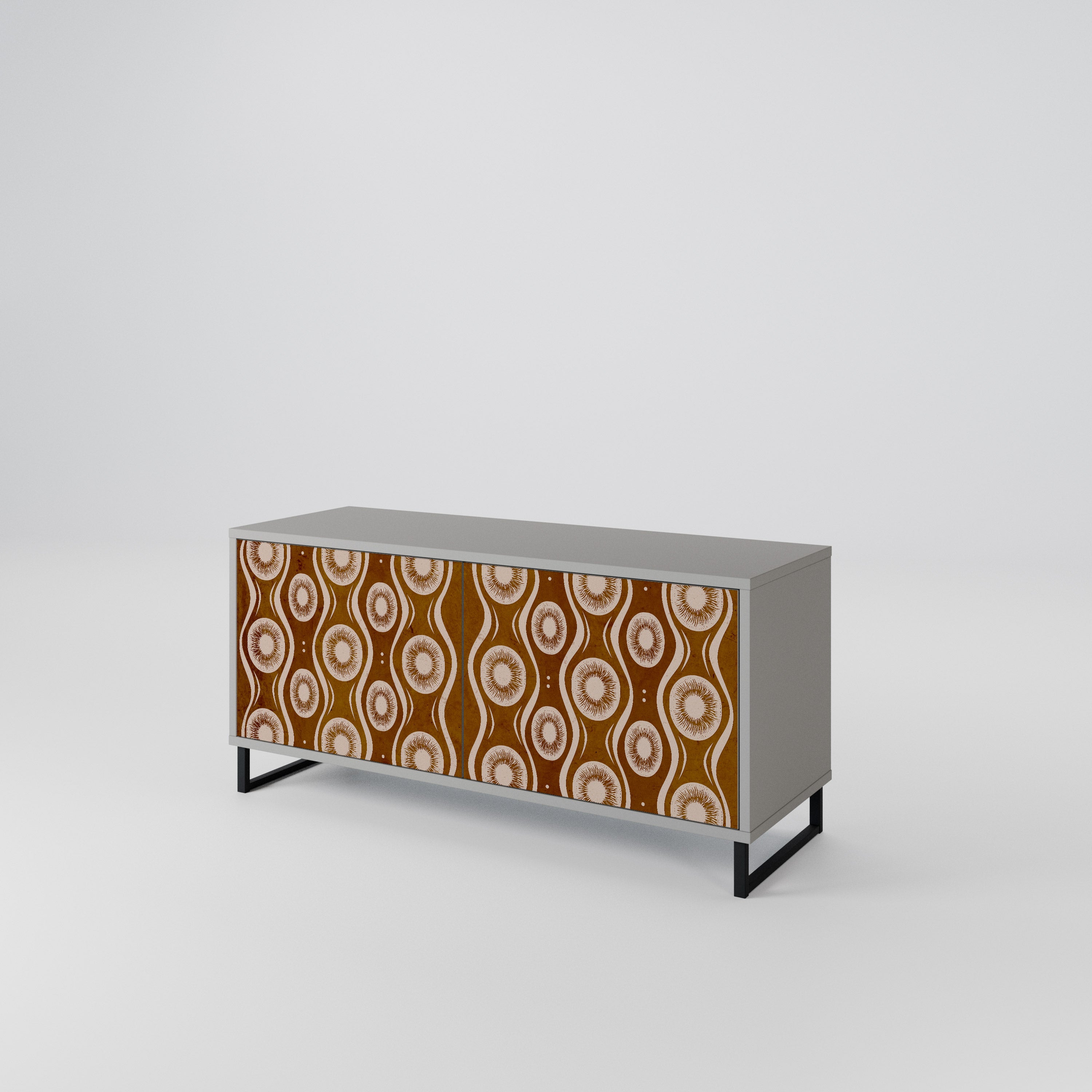 BROWN EYES Kompakt TV-bänk med 2 dörrar