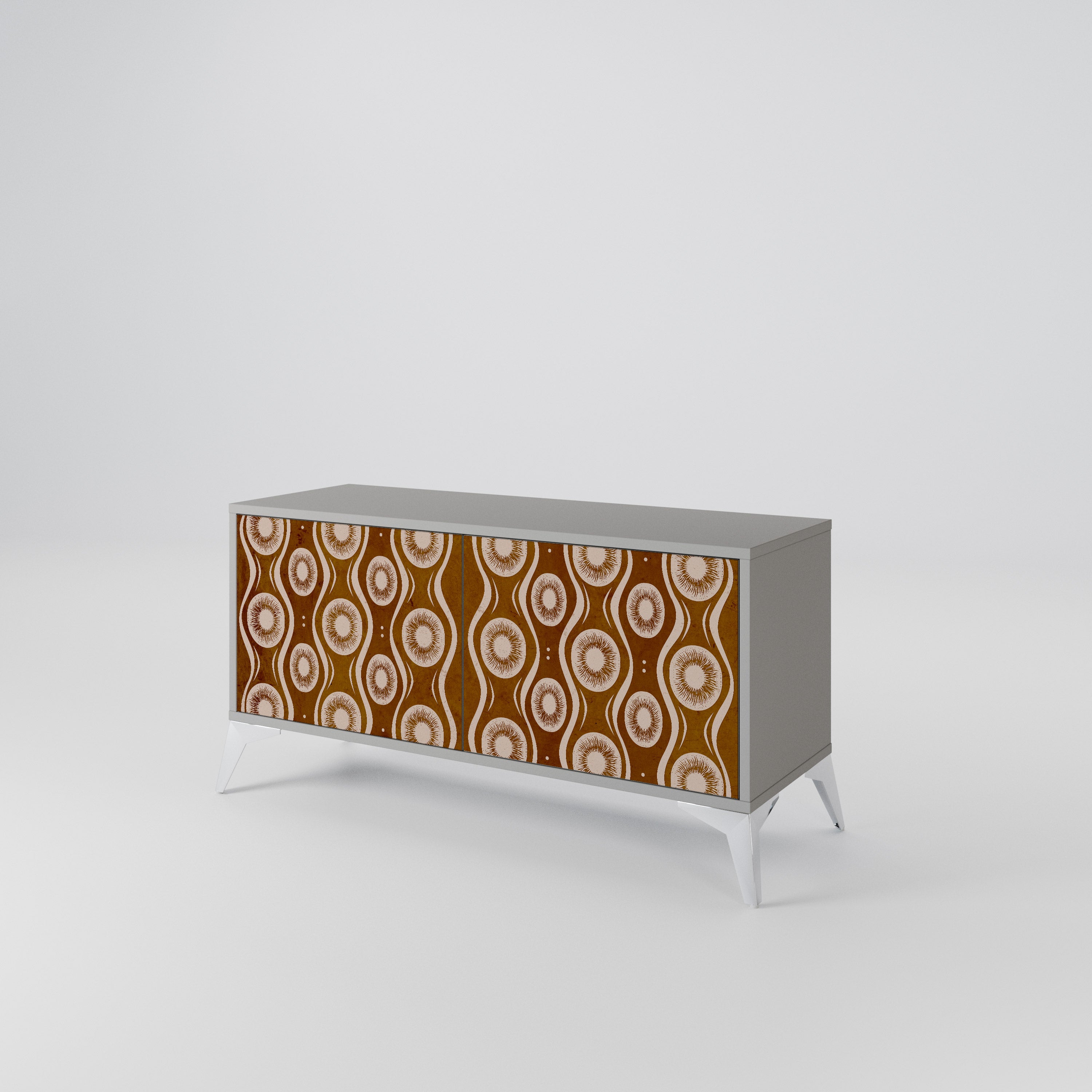 BROWN EYES Kompakt TV-bänk med 2 dörrar