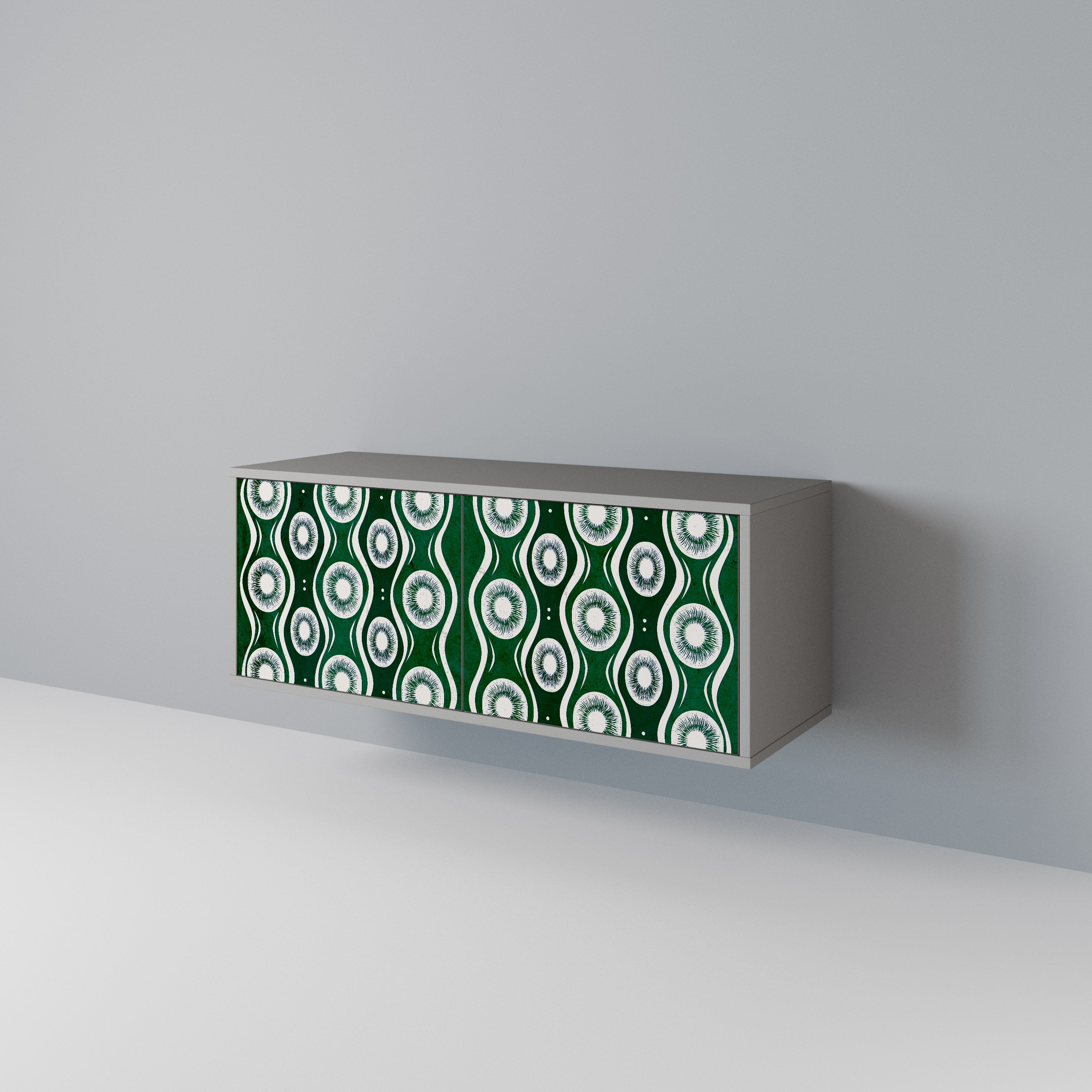 GREEN EYES Kompakt TV-bänk med 2 dörrar