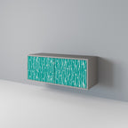 TURQUOISE RAIN Compact 2-Door TV Cabinet