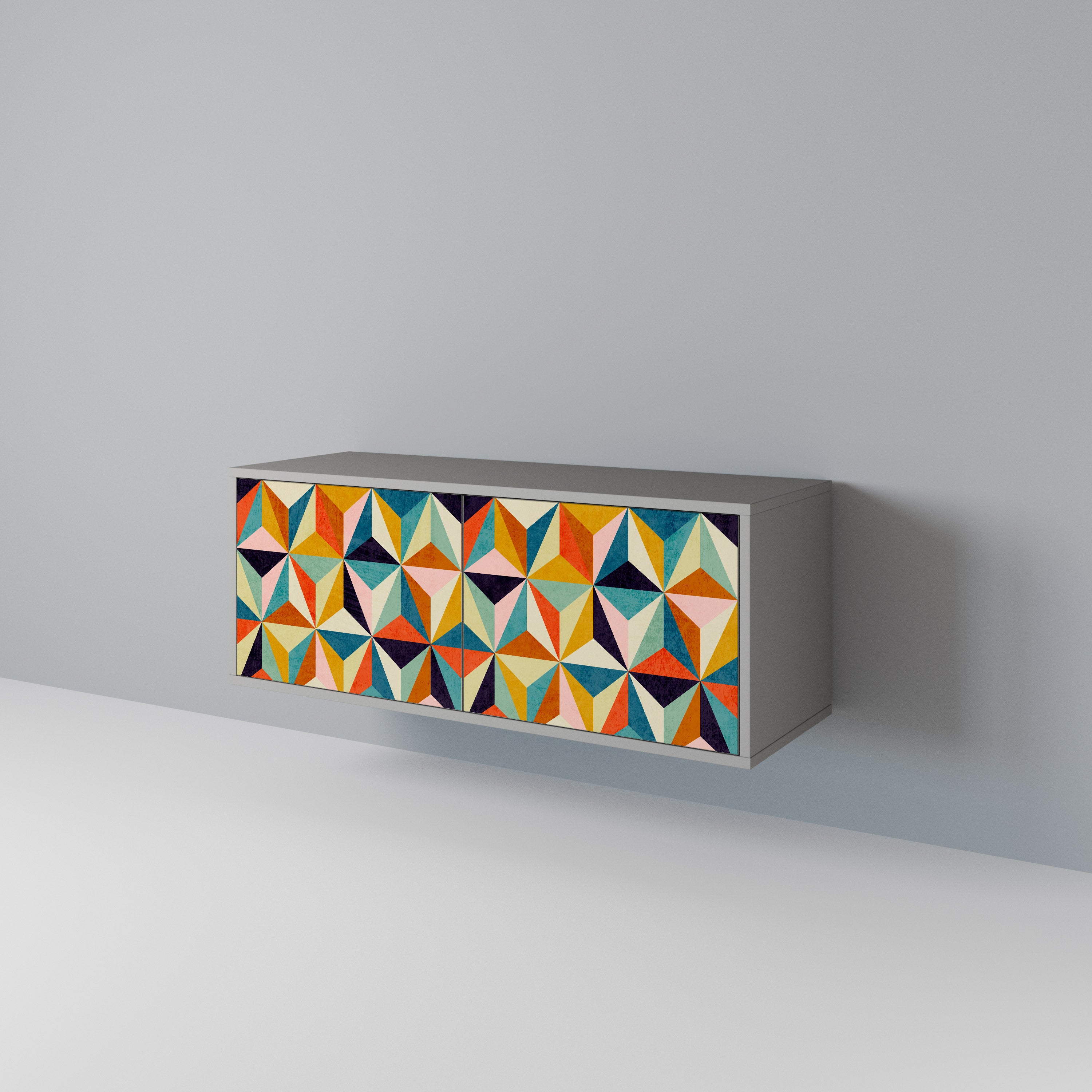 TESSELATE TREASURES Kompakt TV-bänk med 2 dörrar