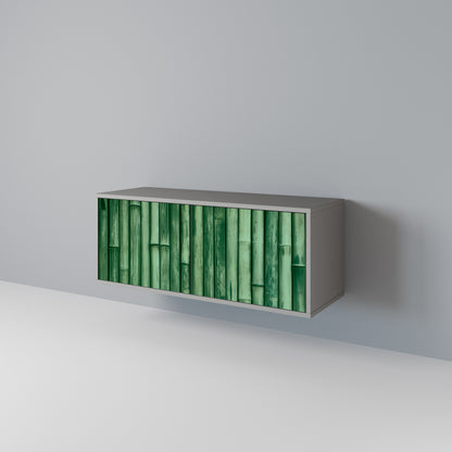 NATURAL GREEN Mueble de TV Compacto de 2 puertas