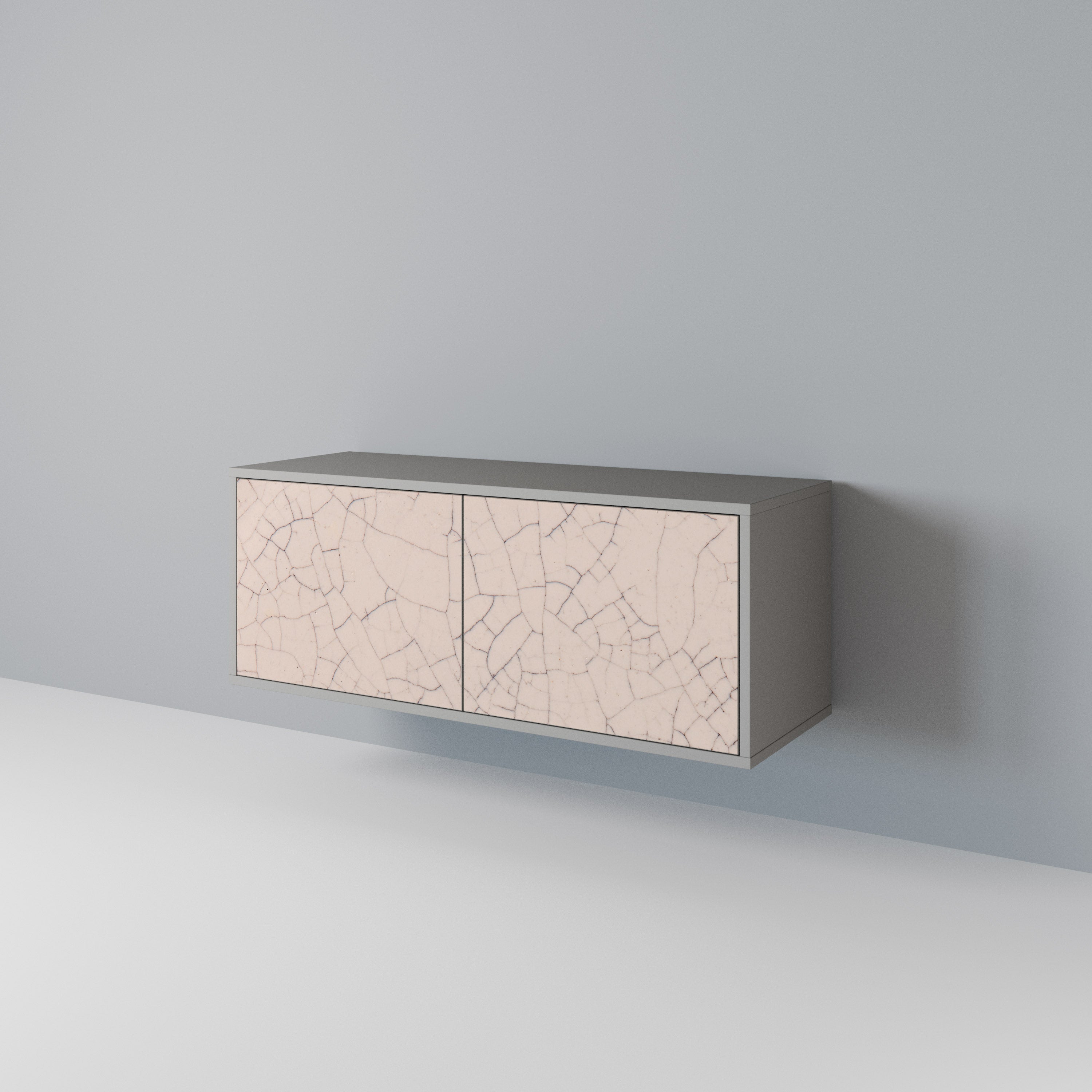 CERAMIC TEXTURE Kompakt TV-bänk med 2 dörrar