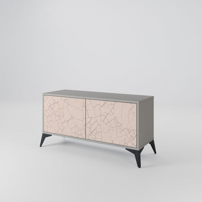 CERAMIC TEXTURE Kompakt TV-bänk med 2 dörrar