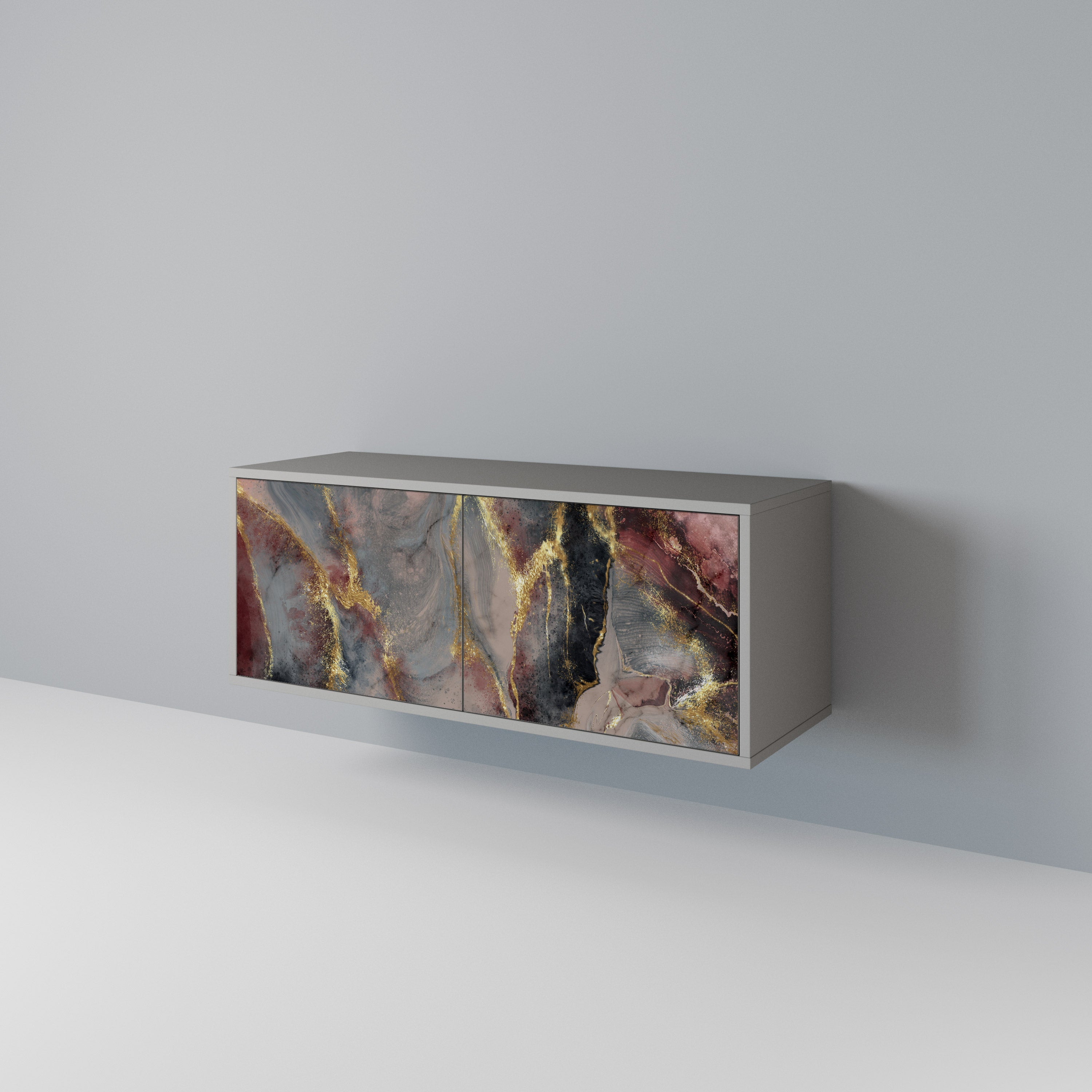 GOLDEN TIDES Συμπαγές έπιπλο τηλεόρασης 2-θυρών