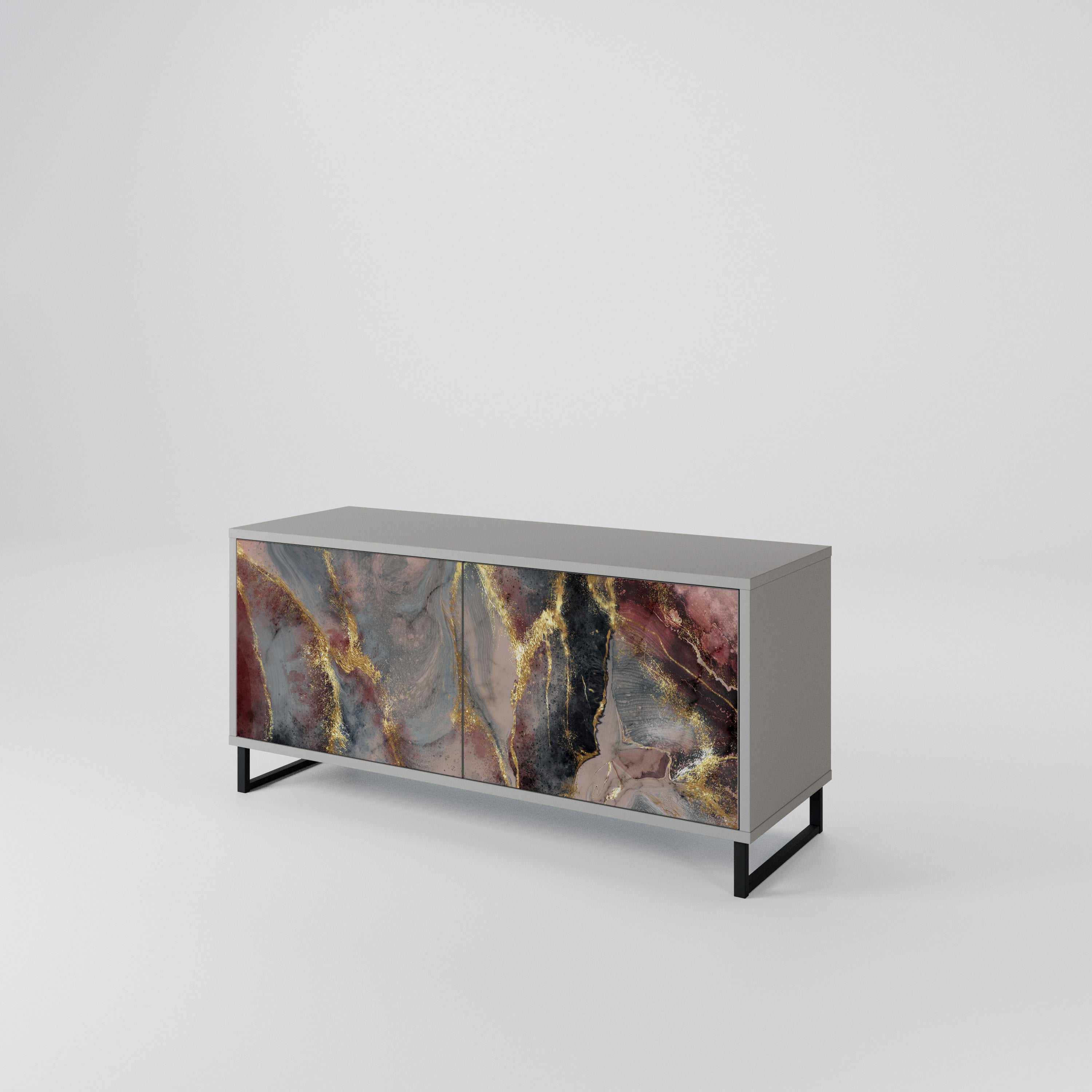 GOLDEN TIDES Συμπαγές έπιπλο τηλεόρασης 2-θυρών