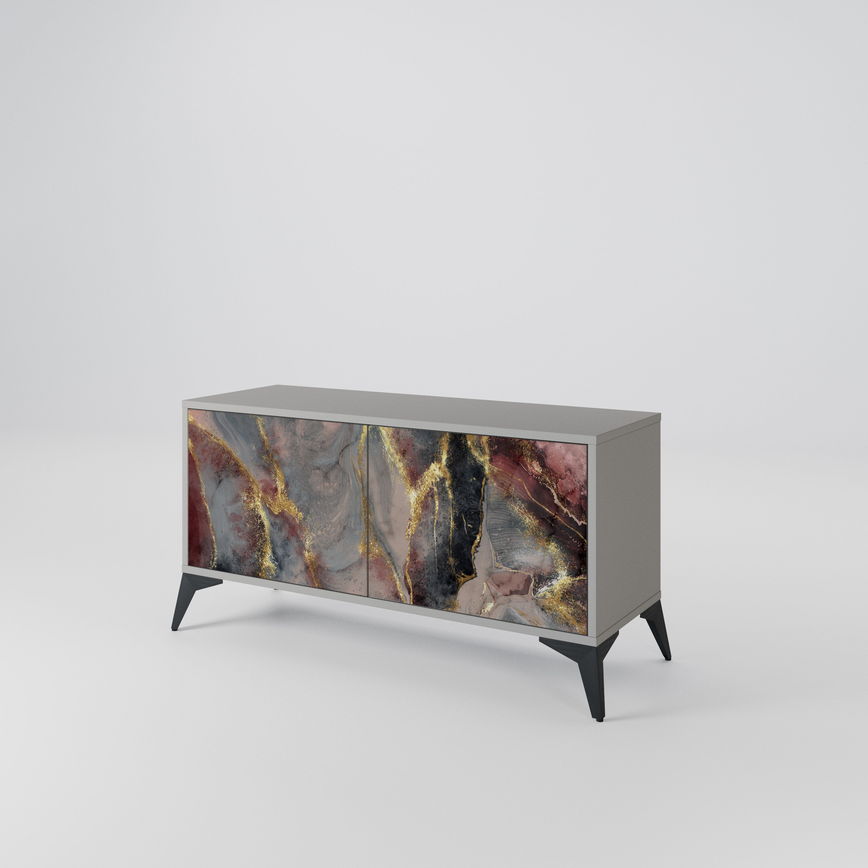 GOLDEN TIDES Συμπαγές έπιπλο τηλεόρασης 2-θυρών