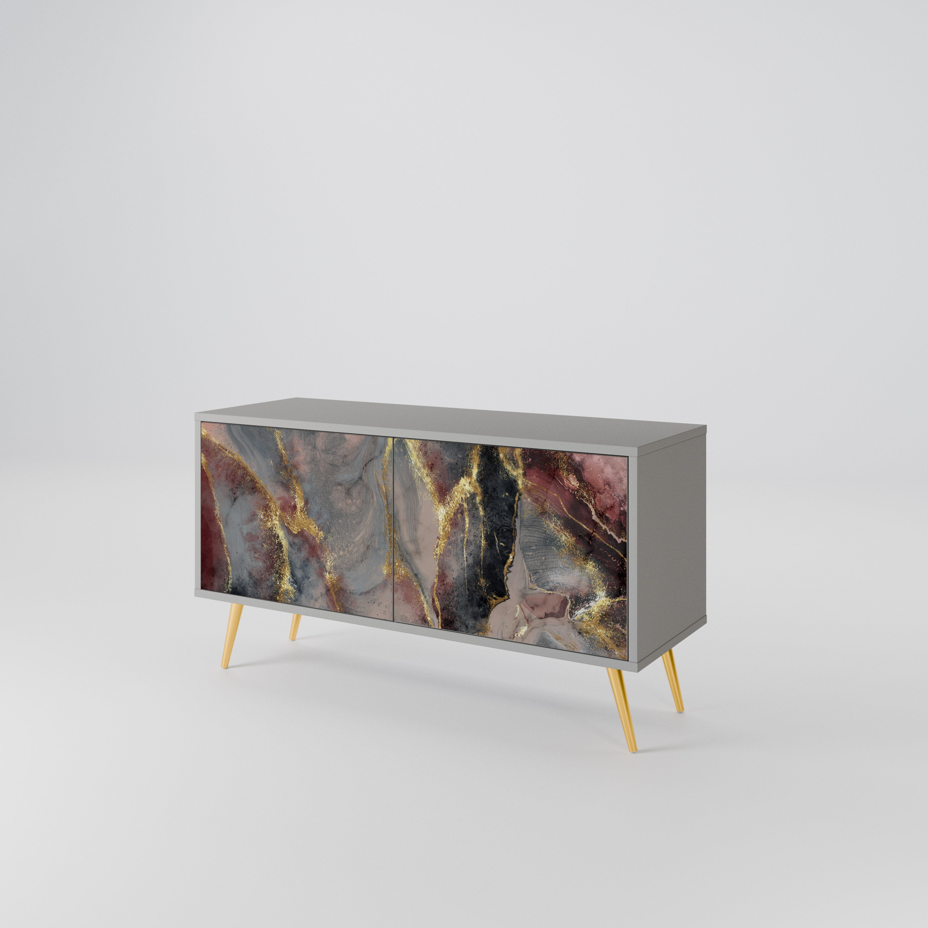 GOLDEN TIDES Συμπαγές έπιπλο τηλεόρασης 2-θυρών