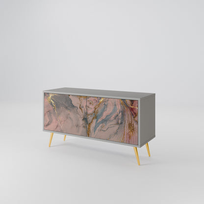GILDED SWIRLS Kompaktes 2-türiges TV-Lowboard
