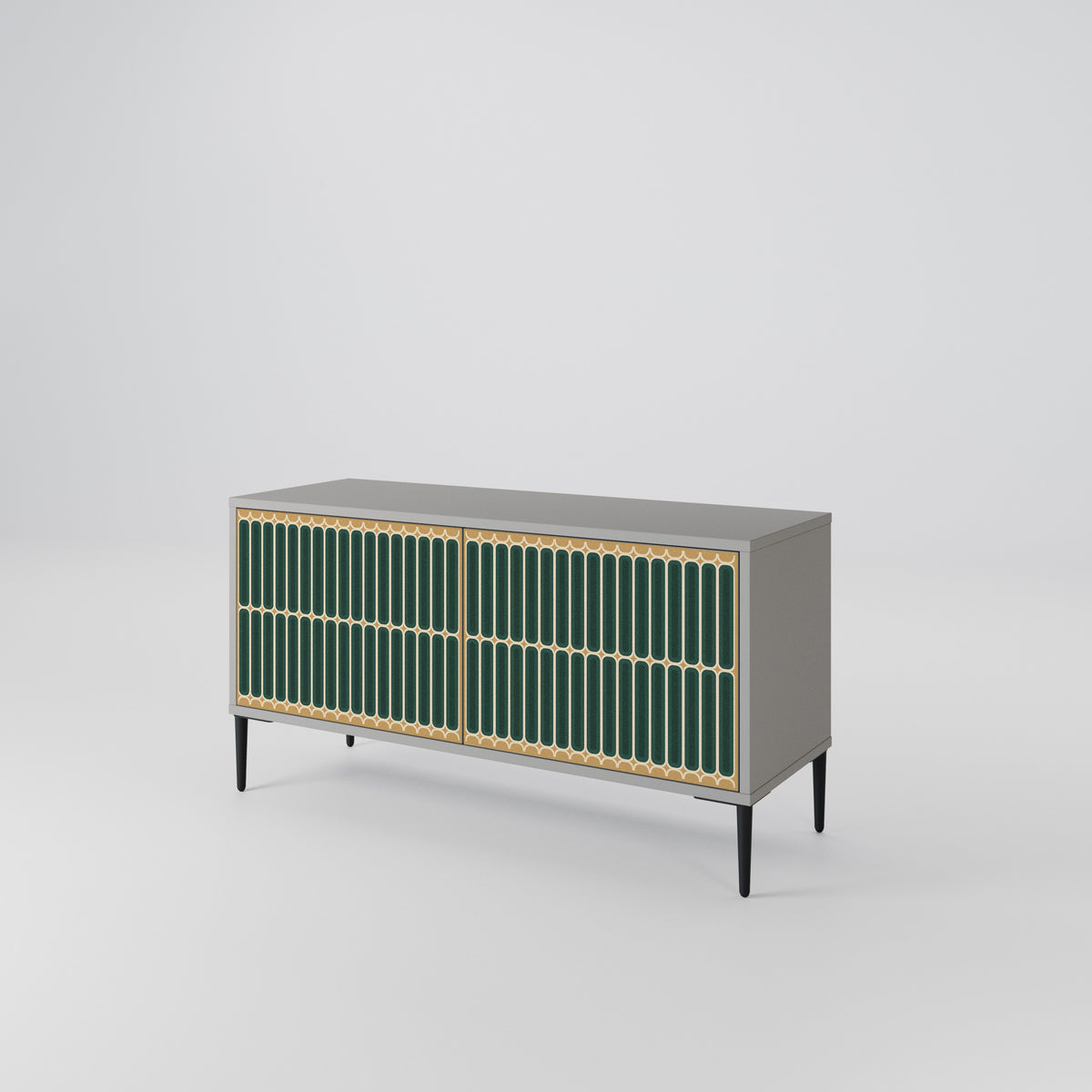 ILUSION GATE Compact 2-Door TV Cabinet