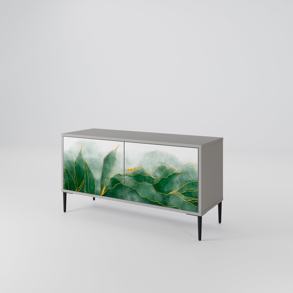 EXPENSIVE NATURE Kompakt TV-bänk med 2 dörrar