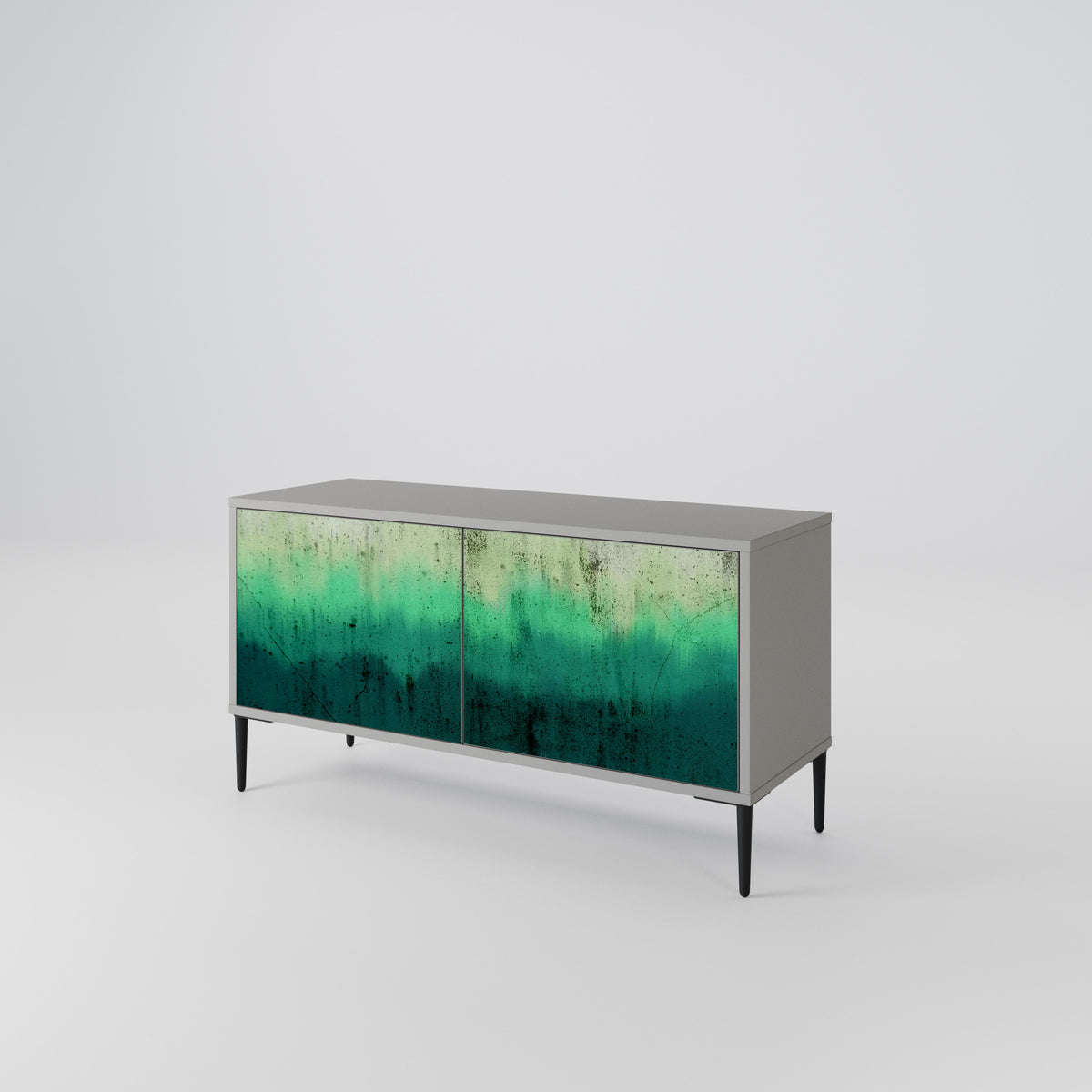 NORTHERN LIGHTS Mueble de TV Compacto de 2 puertas