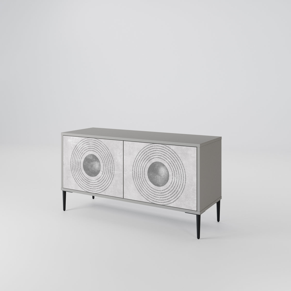 SOLID CIRCLES Mobile TV Compatto a 2 Ante
