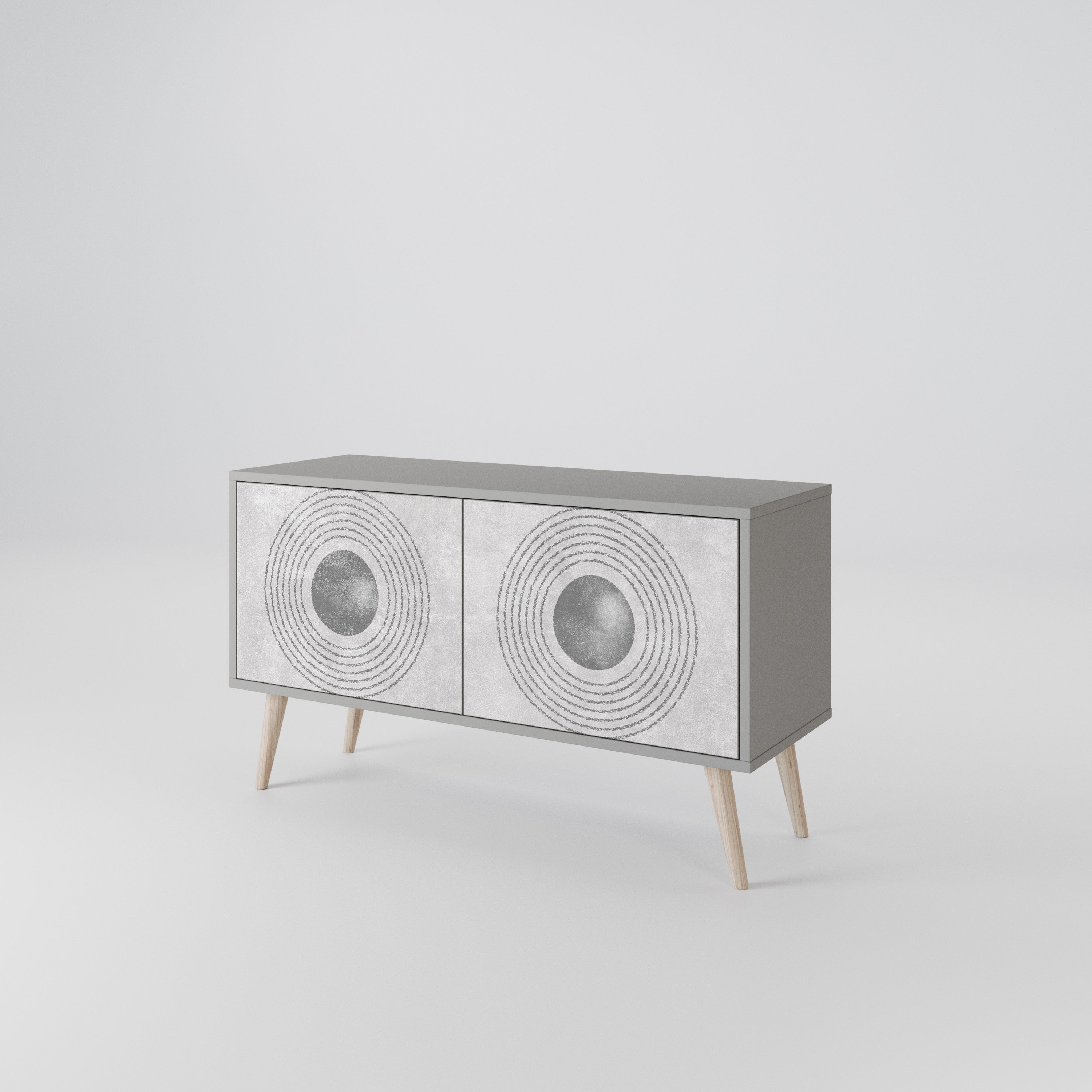 SOLID CIRCLES Συμπαγές έπιπλο τηλεόρασης 2-θυρών