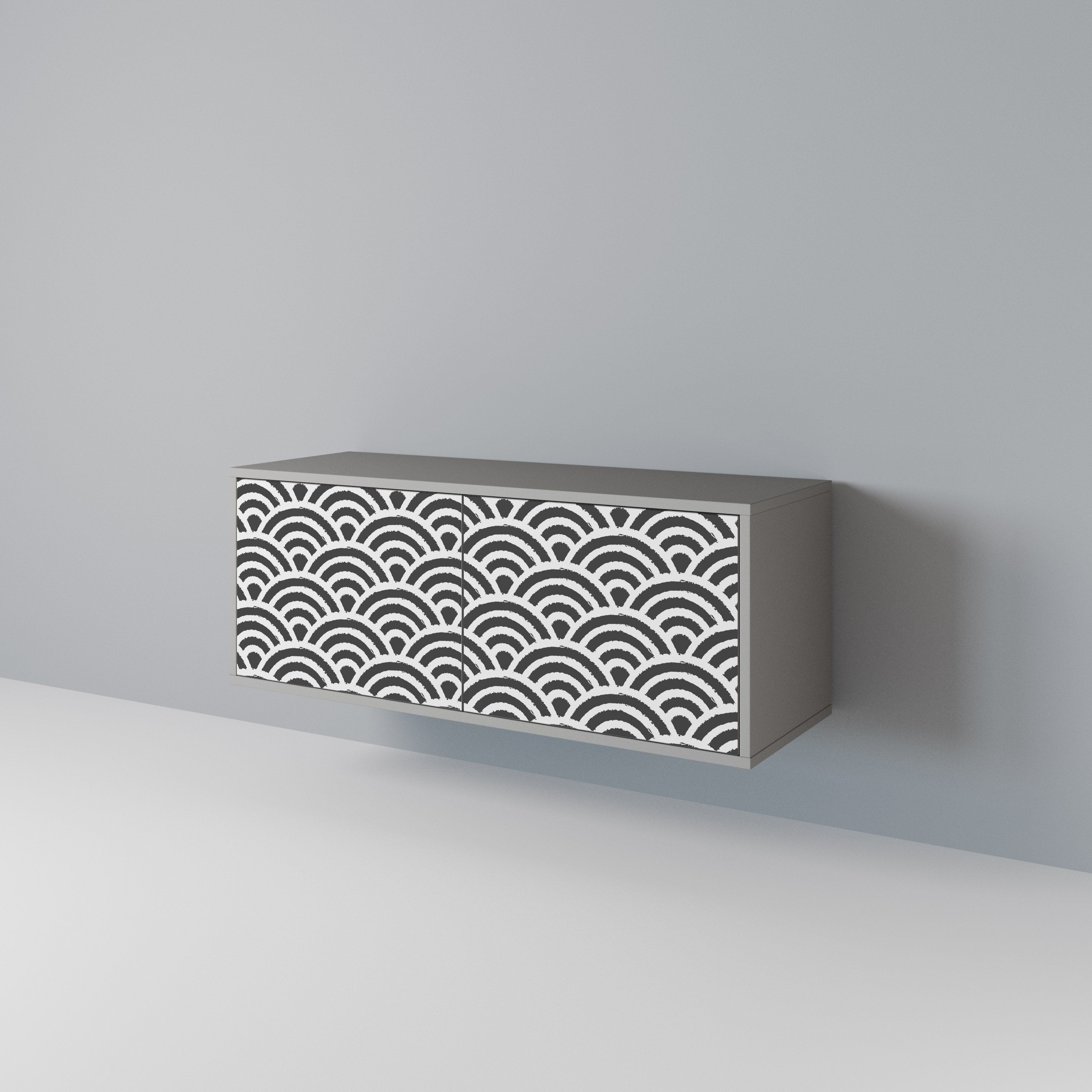 GLOOMY HOST Compact 2-Door TV Cabinet