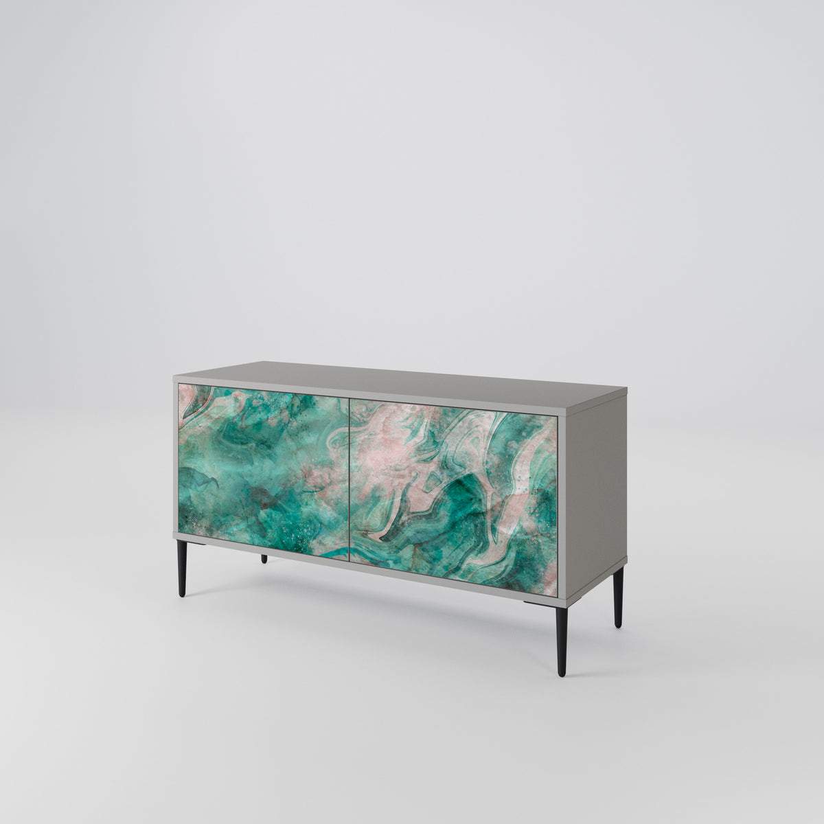ABSTRACT ALCHEMY Compact 2-Door TV Cabinet