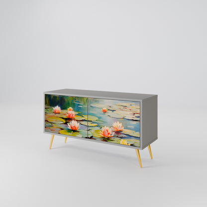 BLOOMING WATERS Mobile TV Compatto a 2 Ante
