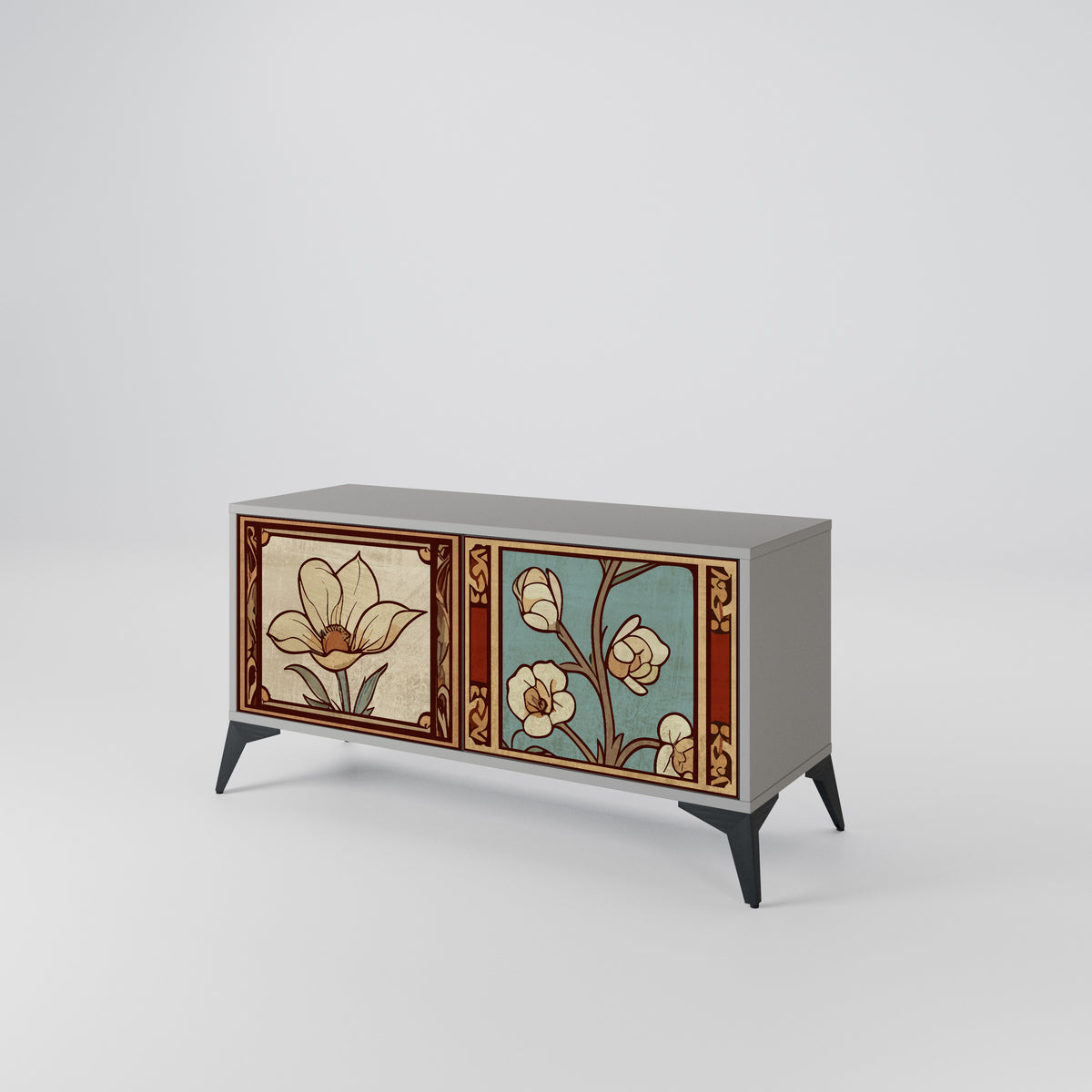 TIMELESS FLORA Mobile TV Compatto a 2 Ante