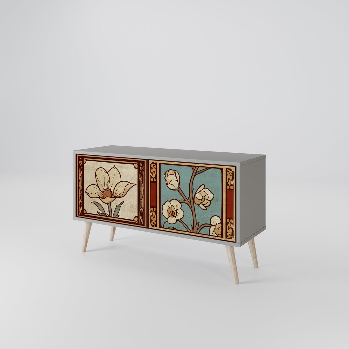 TIMELESS FLORA Mobile TV Compatto a 2 Ante