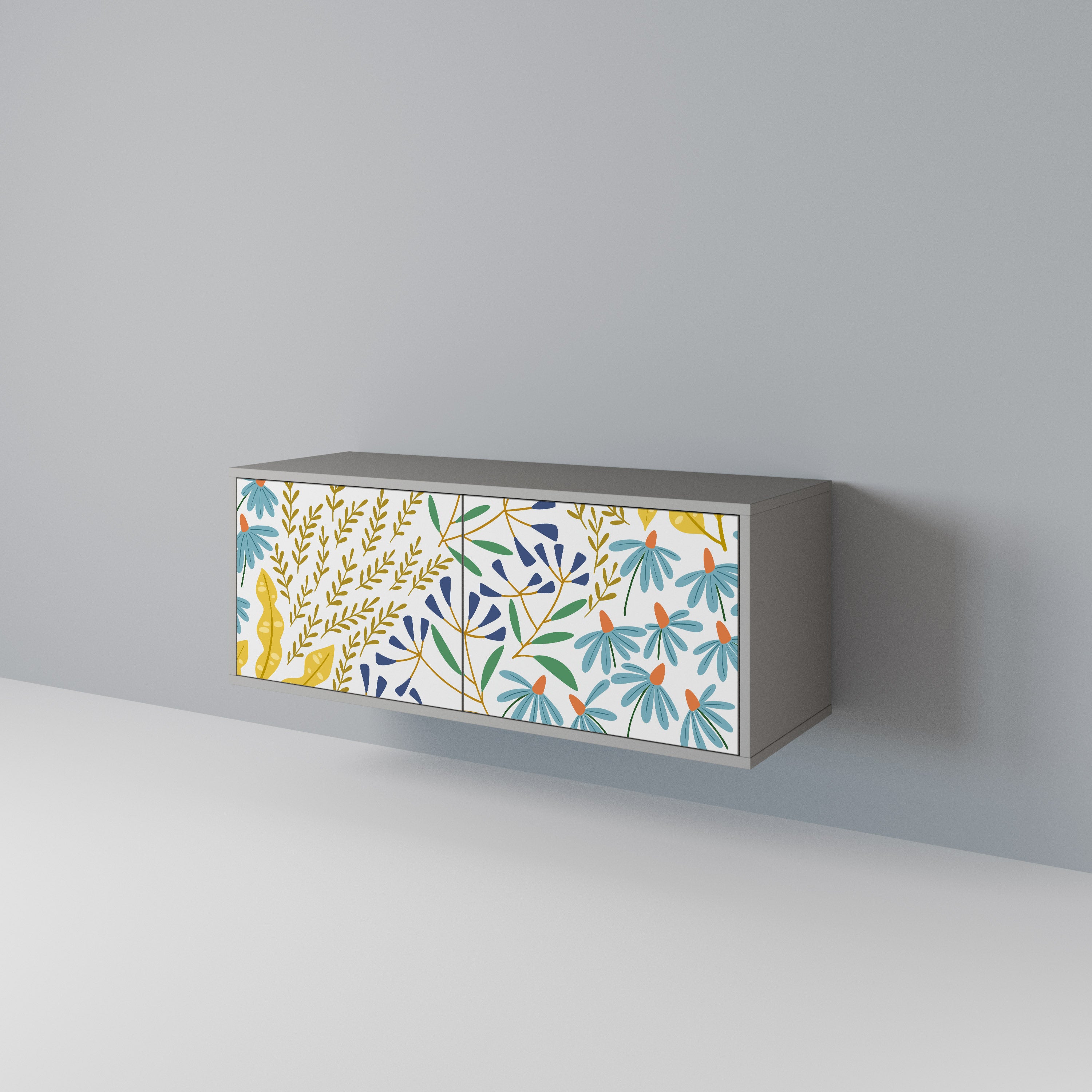 HELLO SPRING Compact 2-Door TV Cabinet