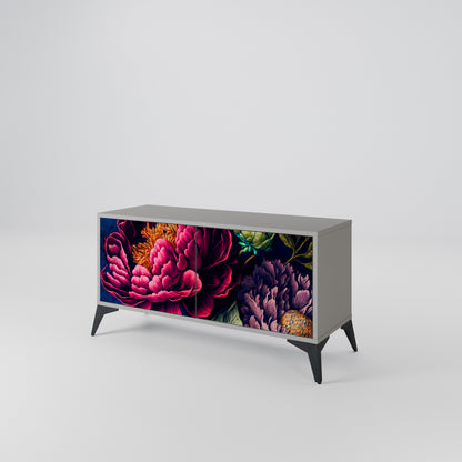 BLOOMING ELEGANCE Mobile TV Compatto a 2 Ante