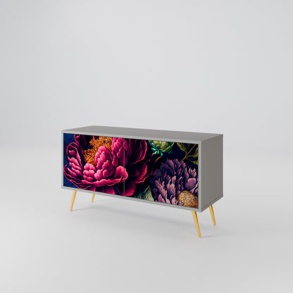 BLOOMING ELEGANCE Mobile TV Compatto a 2 Ante