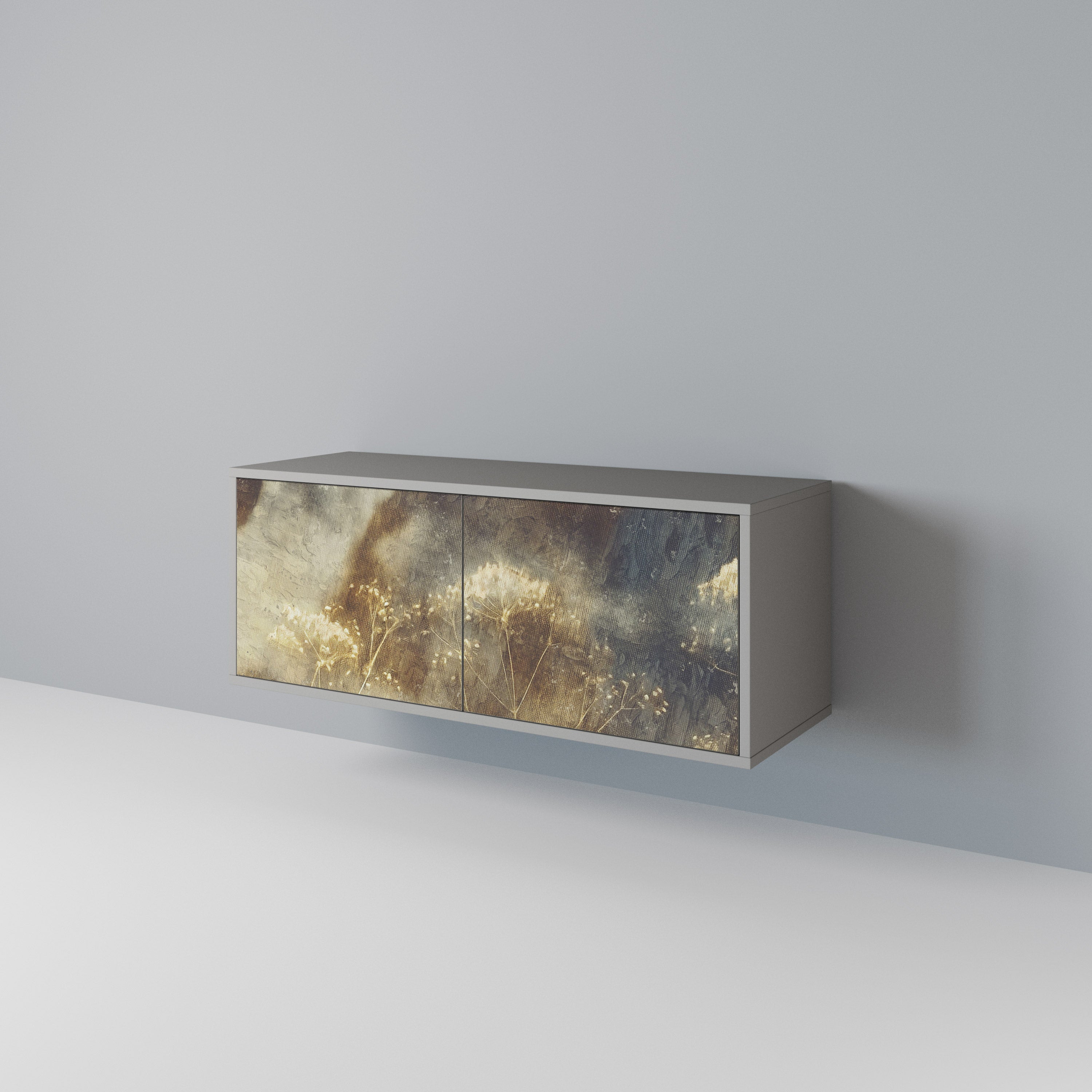 GENTLE POWER Compact 2-Door TV Cabinet