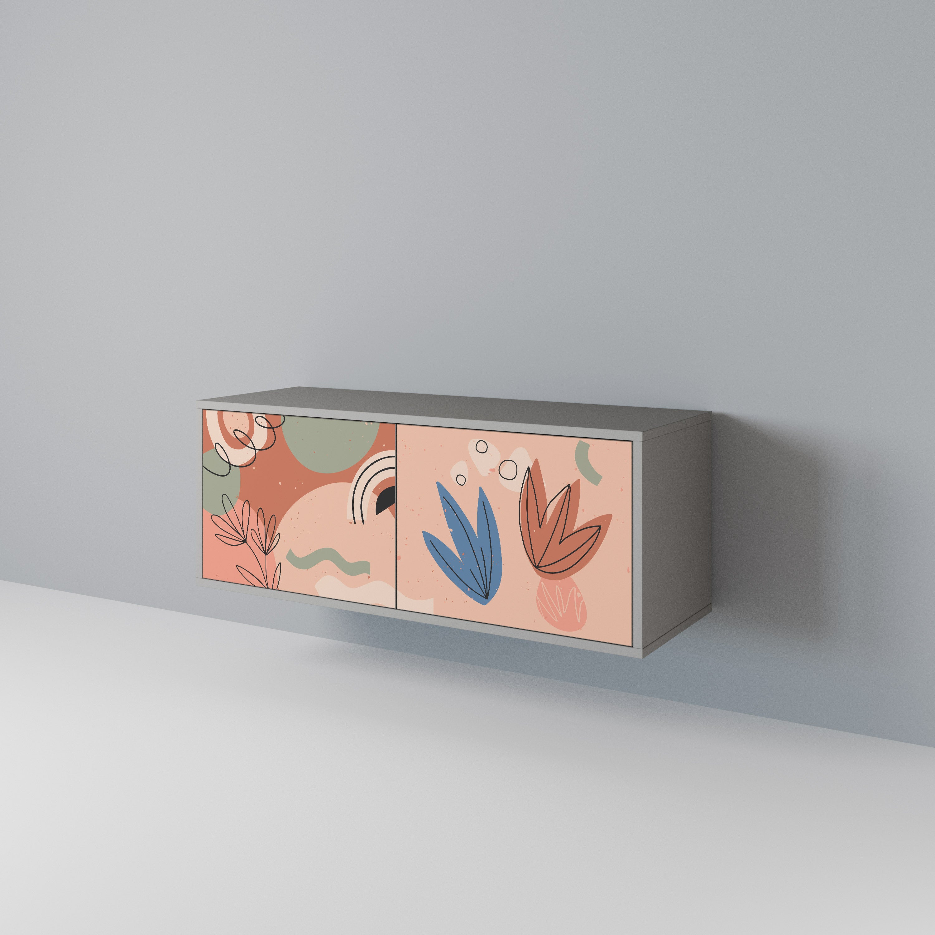 PASTEL DESTINY Compact 2-Door TV Cabinet