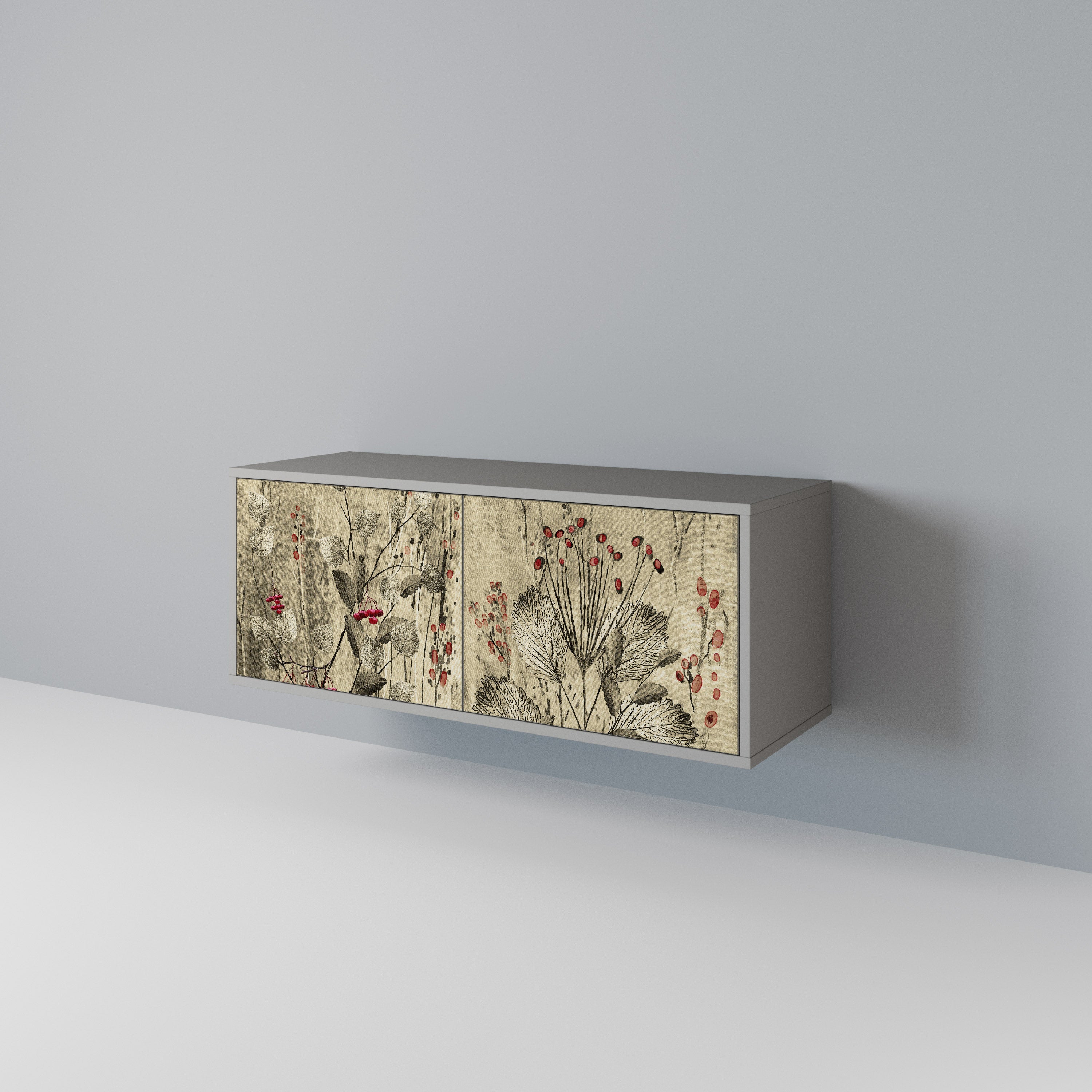 HERBAL GRACE Compact 2-Door TV Cabinet