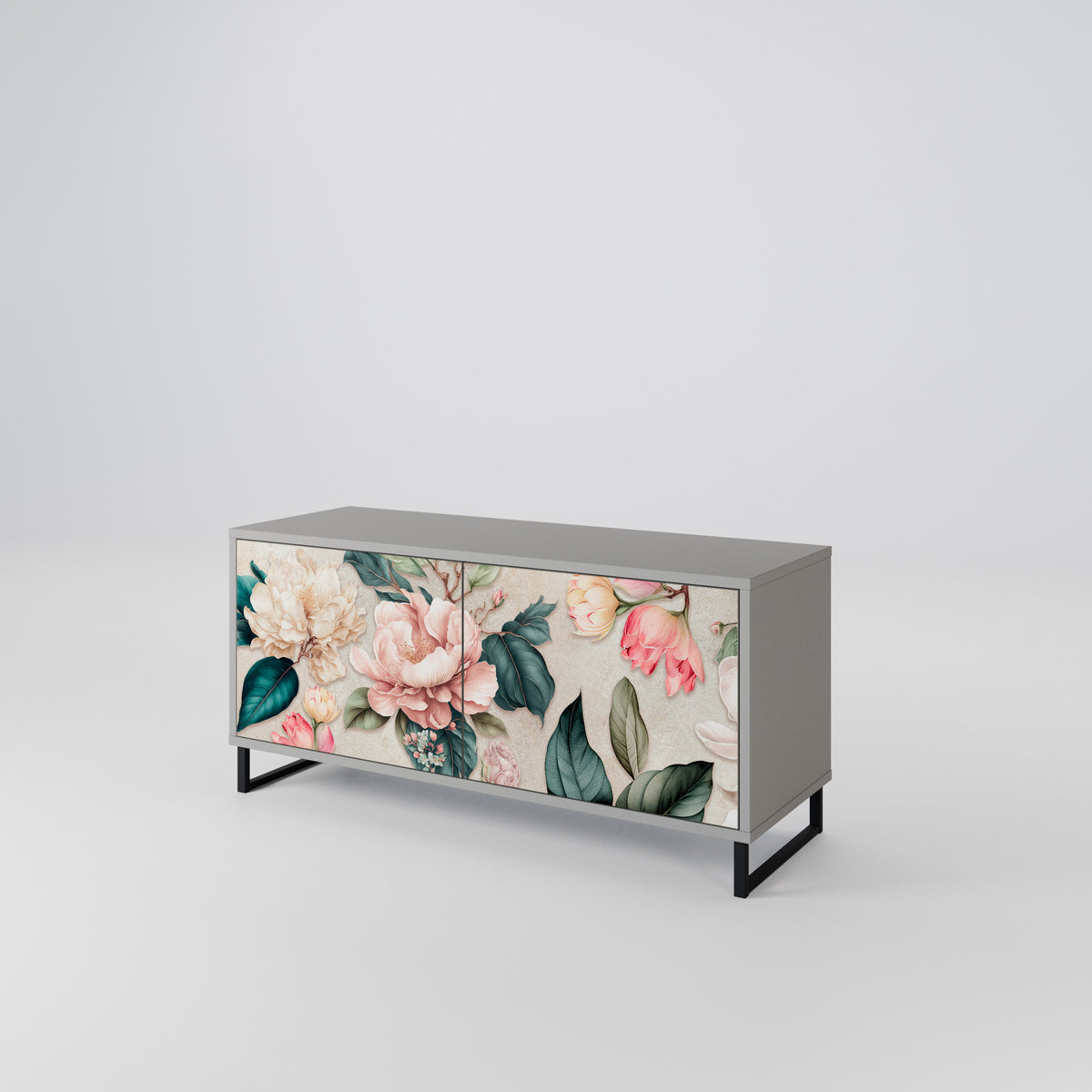 FLORAL GRACE Συμπαγές έπιπλο τηλεόρασης 2-θυρών