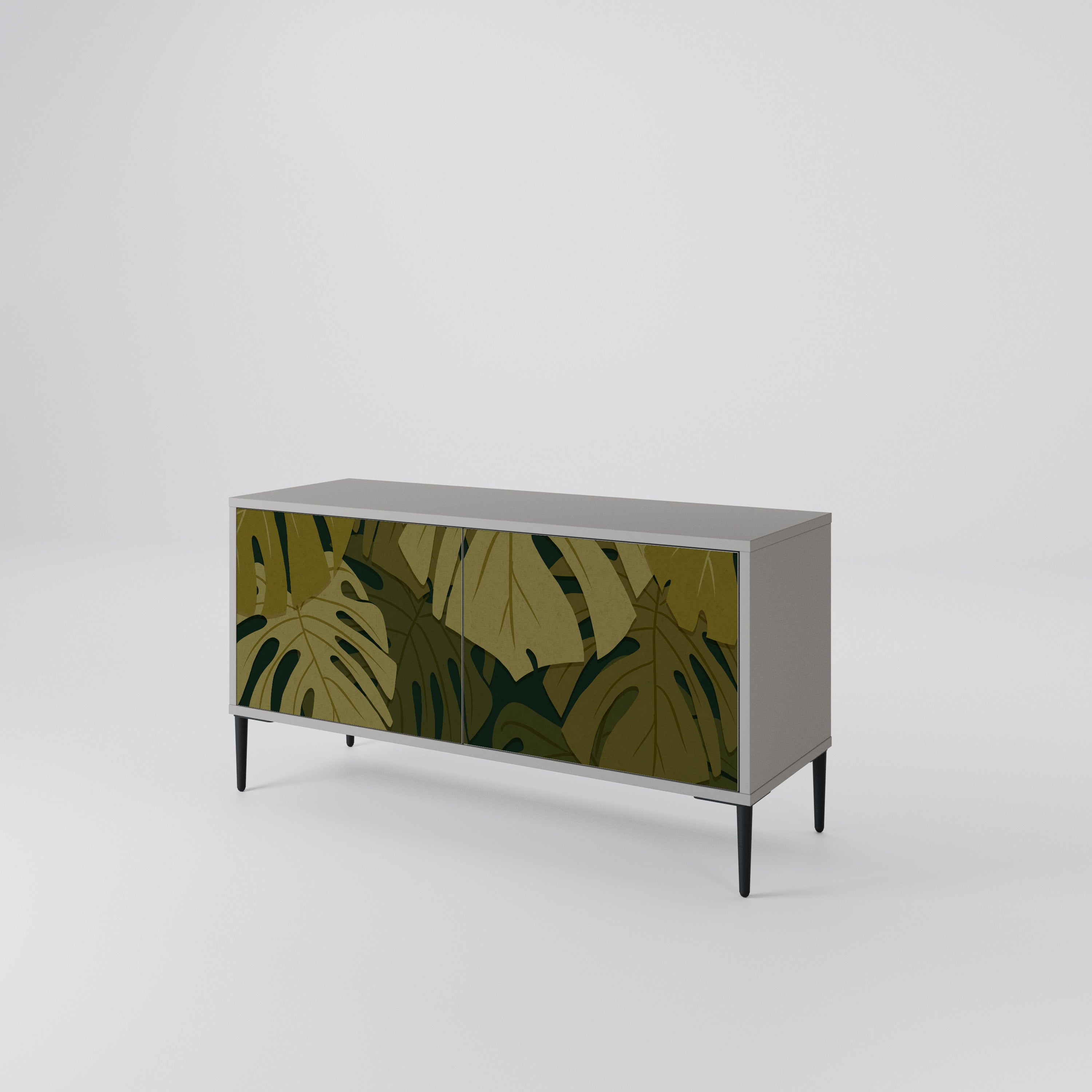 TROPICAL BEAUTY Compact 2-Door TV Cabinet