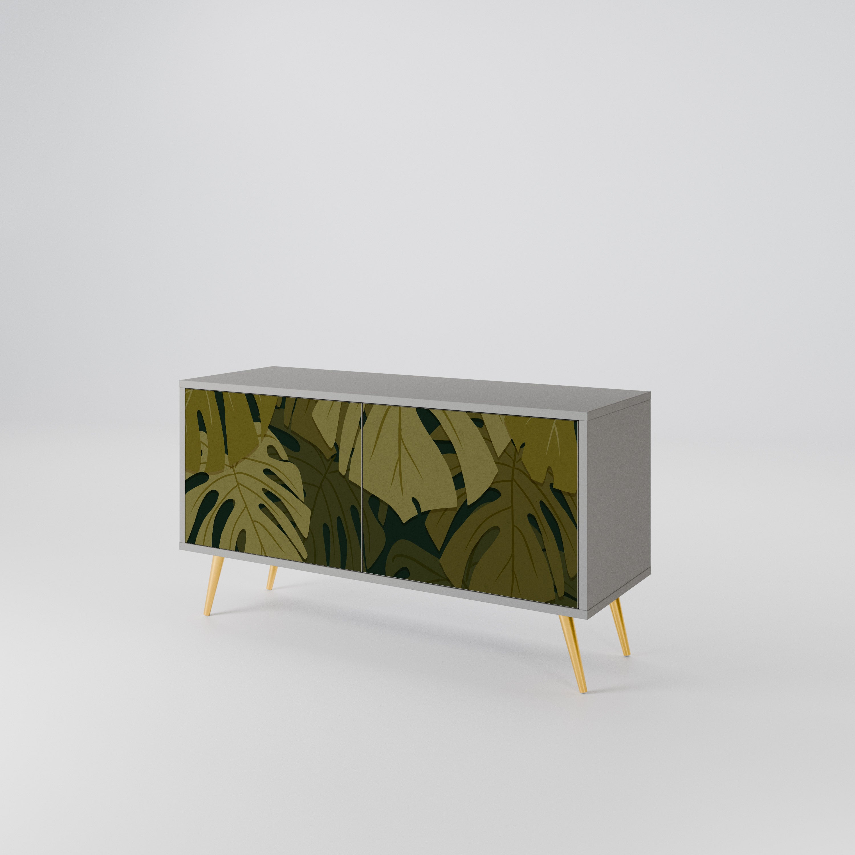 TROPICAL BEAUTY Compact 2-Door TV Cabinet