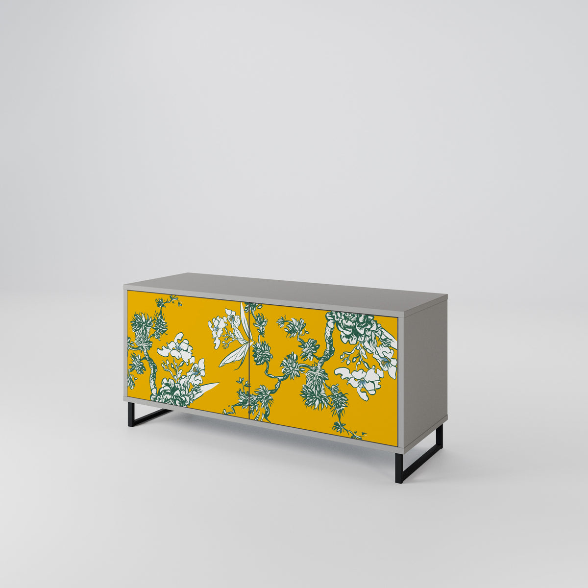 YELLOW CHINOISERIE Mueble de TV Compacto de 2 puertas