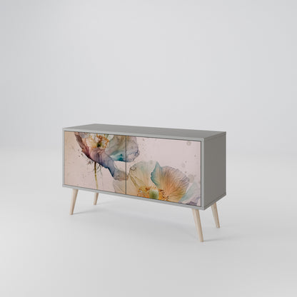 SOFTEN POPPY Compact 2-Door TV Cabinet