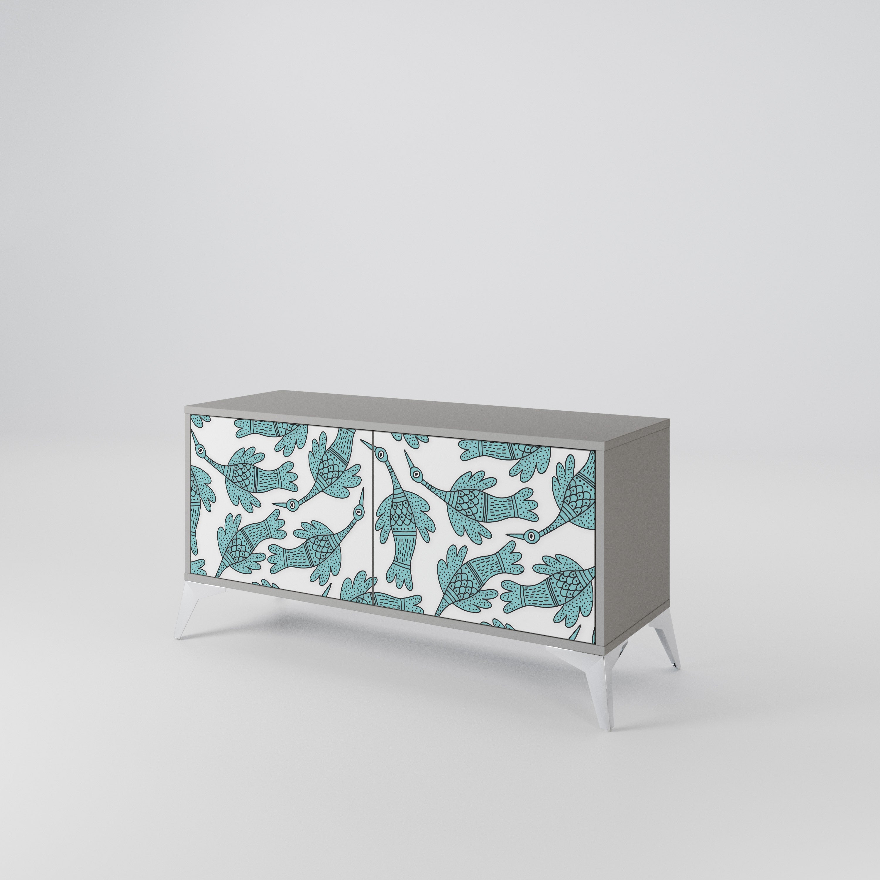 WATERSPOUT SONGIBIRD Compact 2-Door TV Cabinet