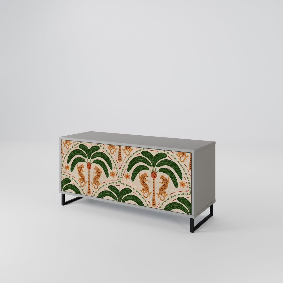 DANCING PREDATORS Mueble de TV Compacto de 2 puertas