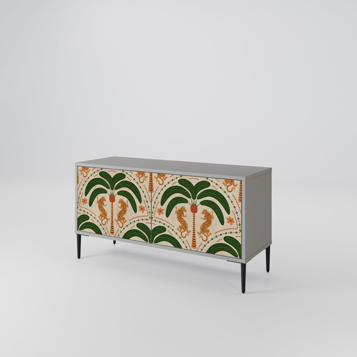 DANCING PREDATORS Mueble de TV Compacto de 2 puertas