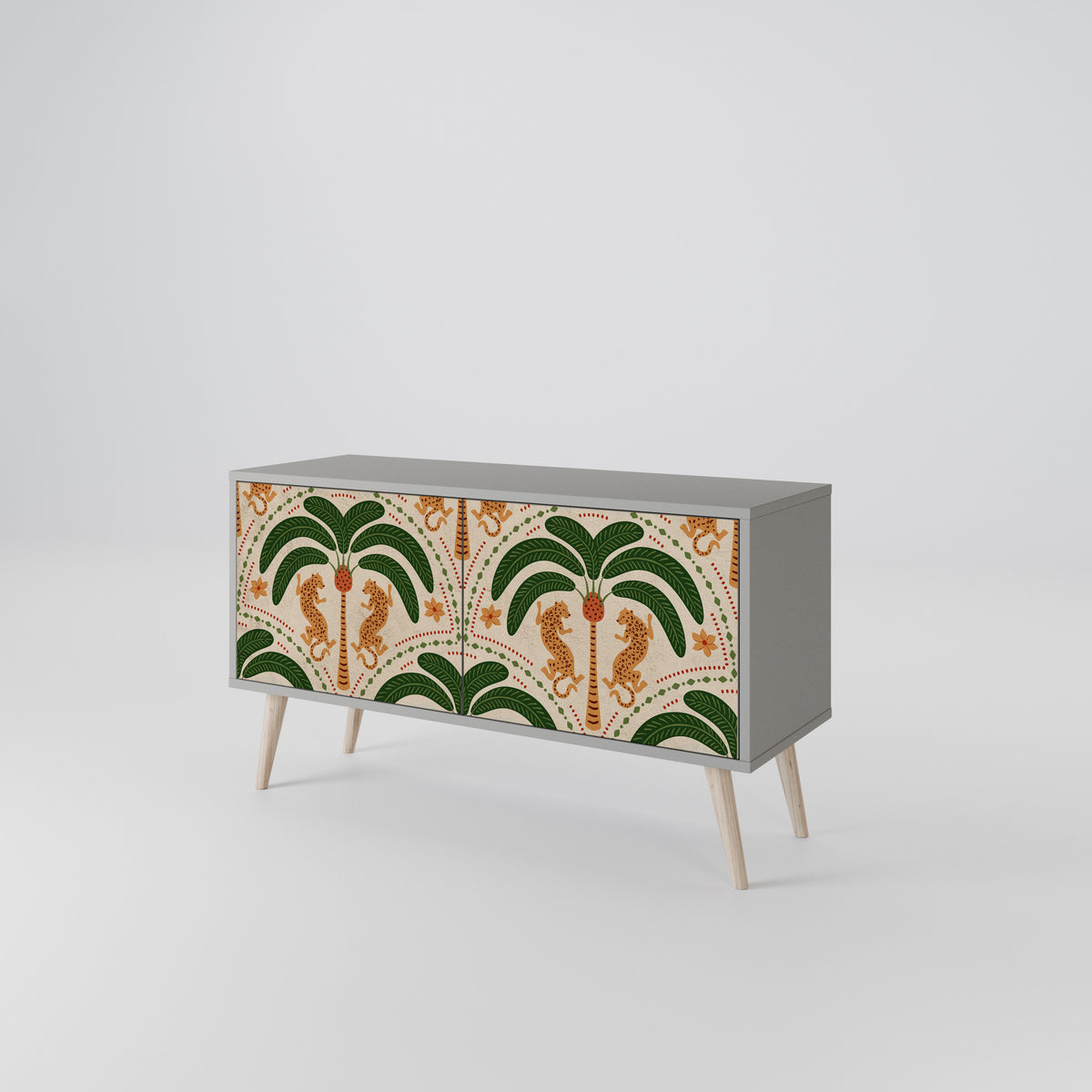 DANCING PREDATORS Mueble de TV Compacto de 2 puertas