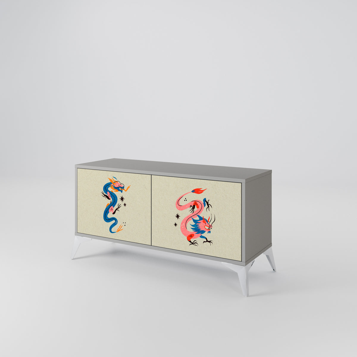 MYTHOLOGICAL CREATURES Móvel de TV Compacto de 2 Portas