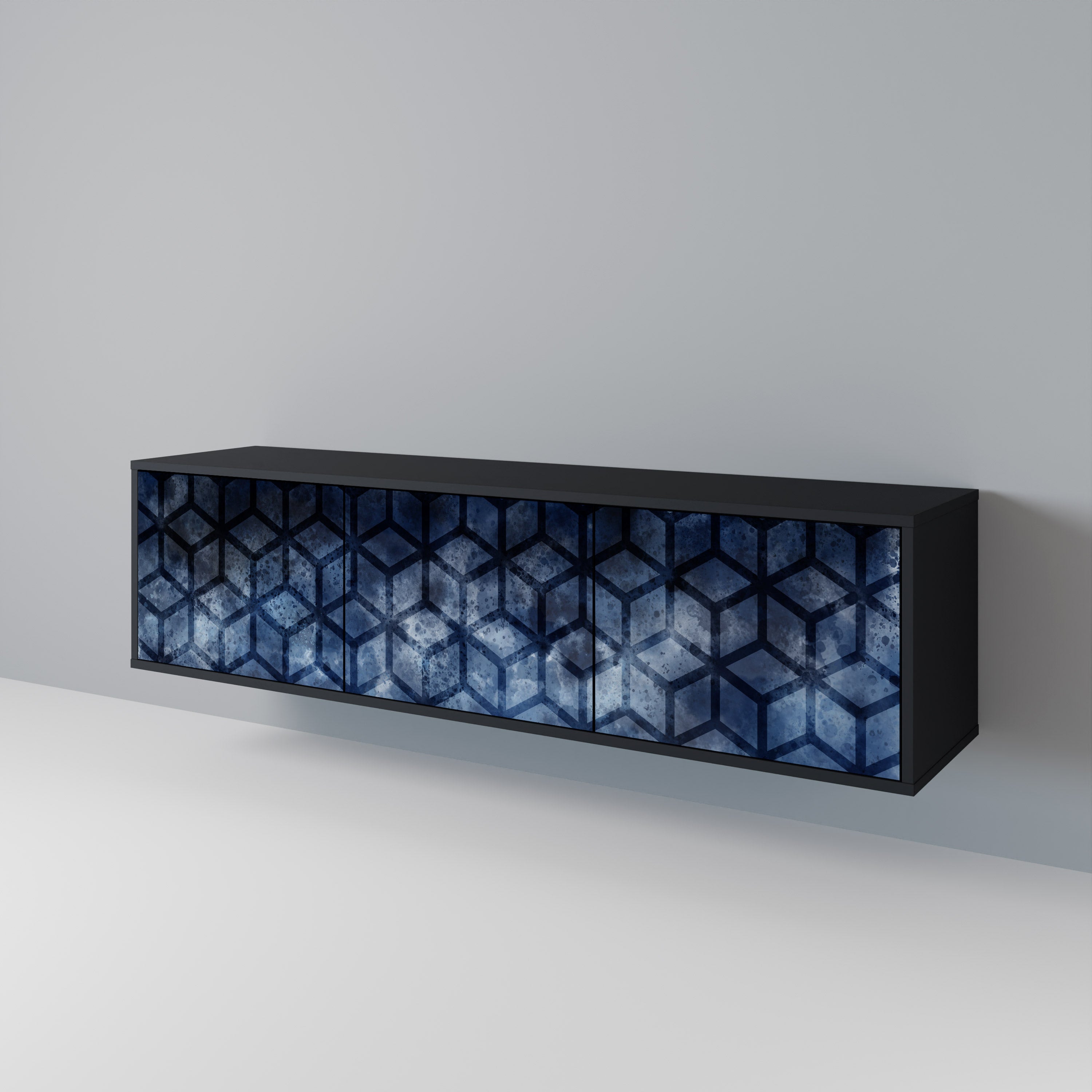 CUBIC MIST 3-Door TV Cabinet