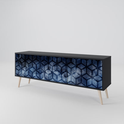 CUBIC MIST Móvel de TV de 3 Portas