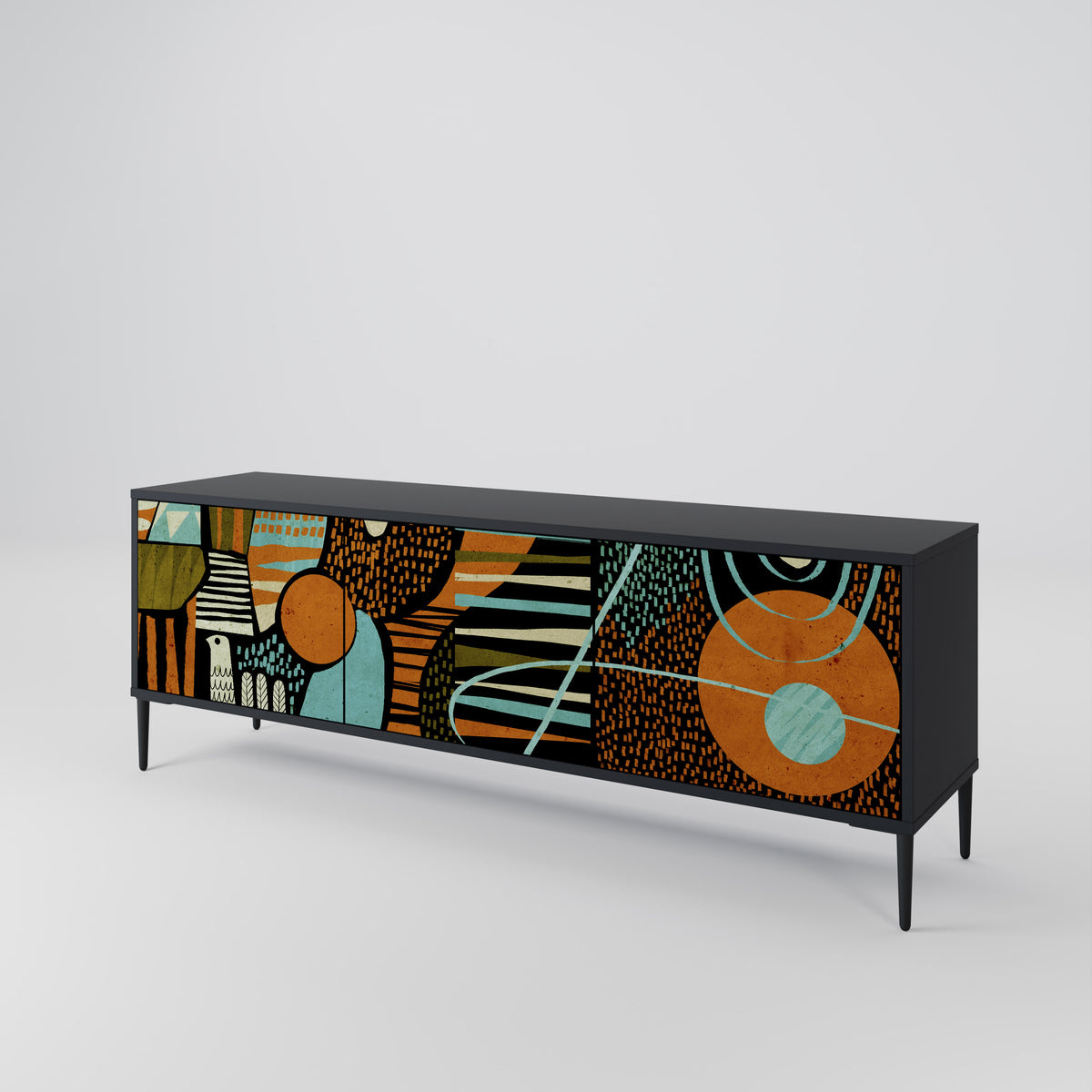 GEODE GLIMMER 3-Door TV Cabinet