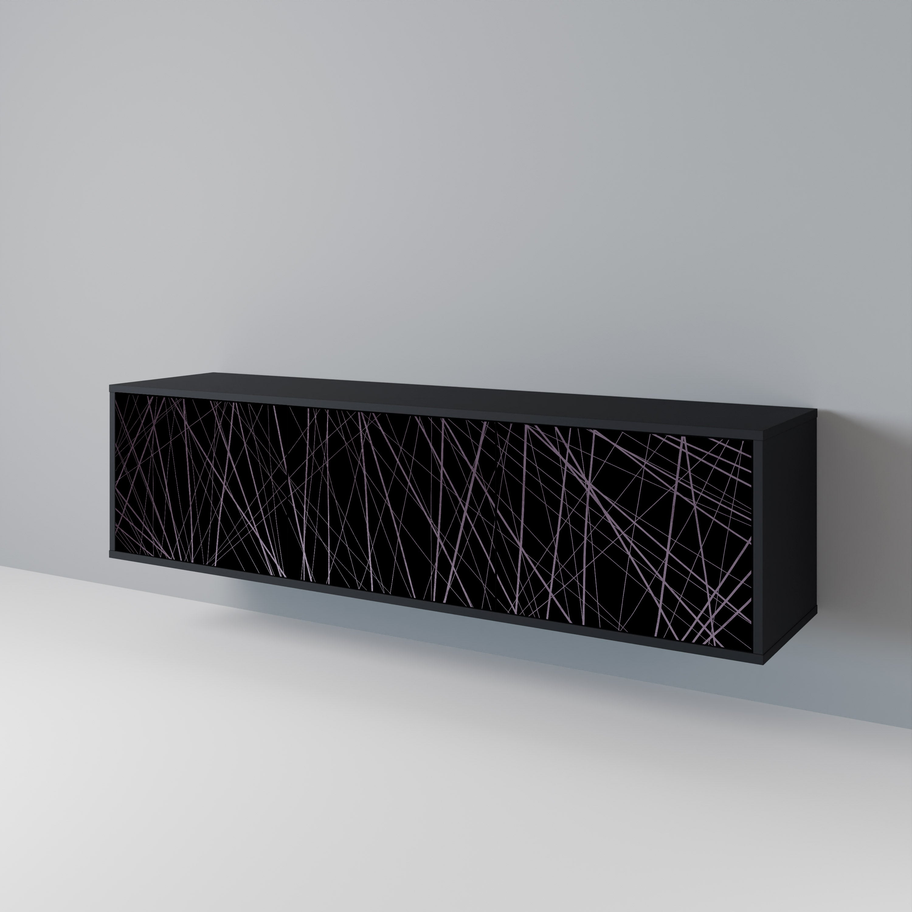 SHIMMER SPIDERGRAM 3-Door TV Cabinet