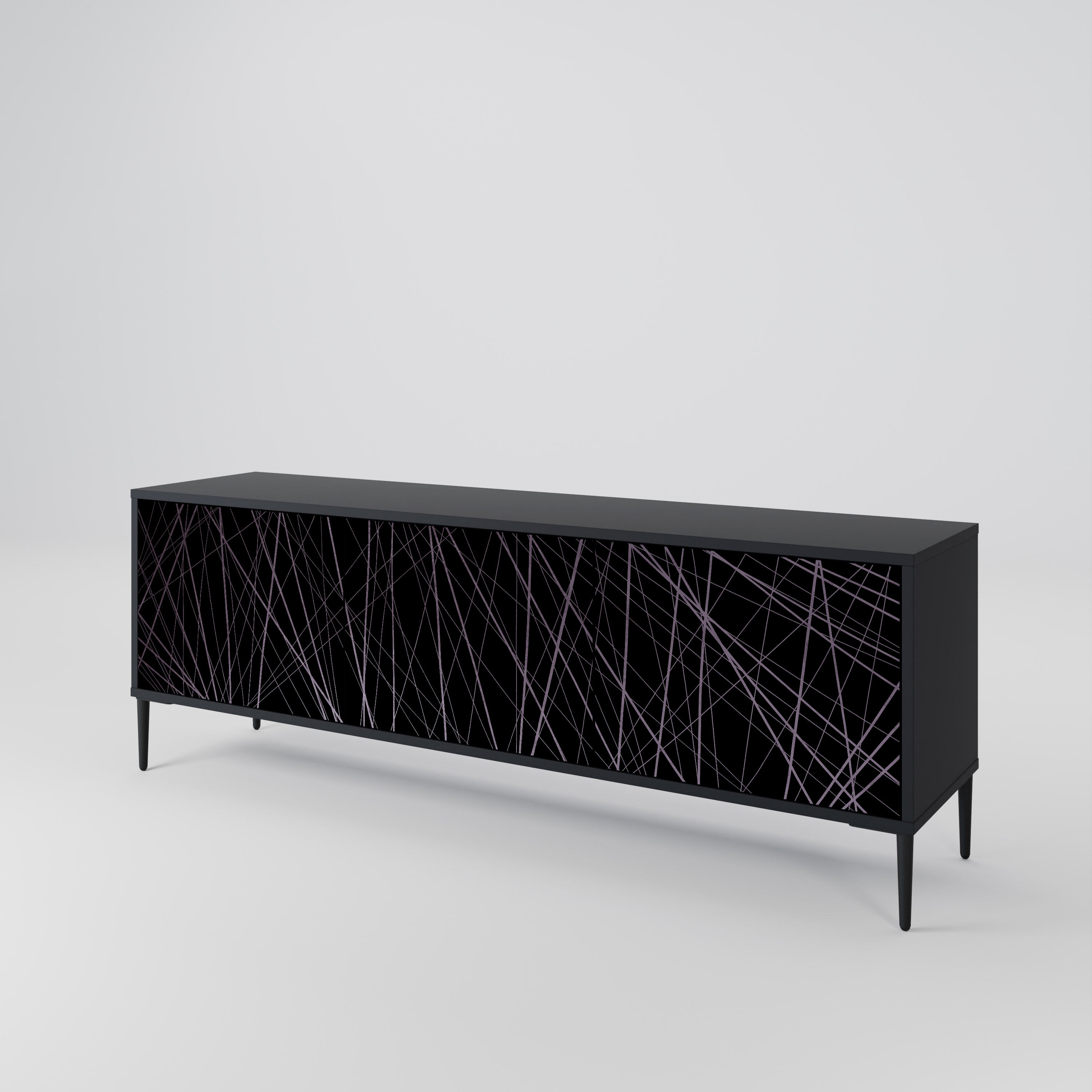 SHIMMER SPIDERGRAM 3-Door TV Cabinet