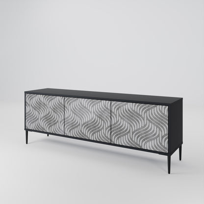 CONCRETE MOVEMENT 3-Door TV Cabinet