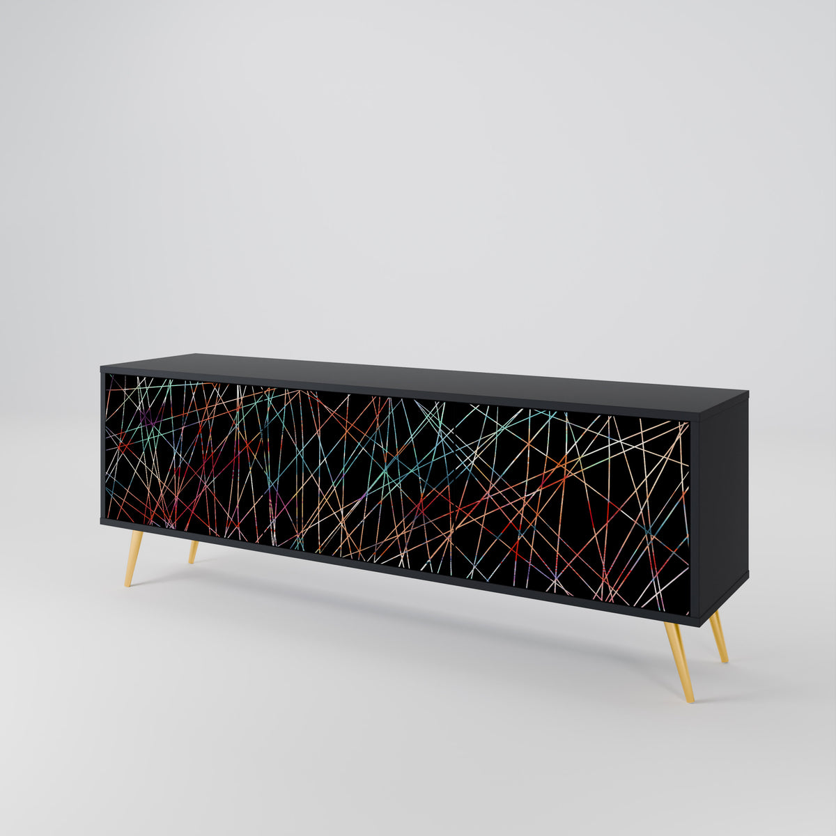 LUMINOUS SNARE 3-Door TV Cabinet