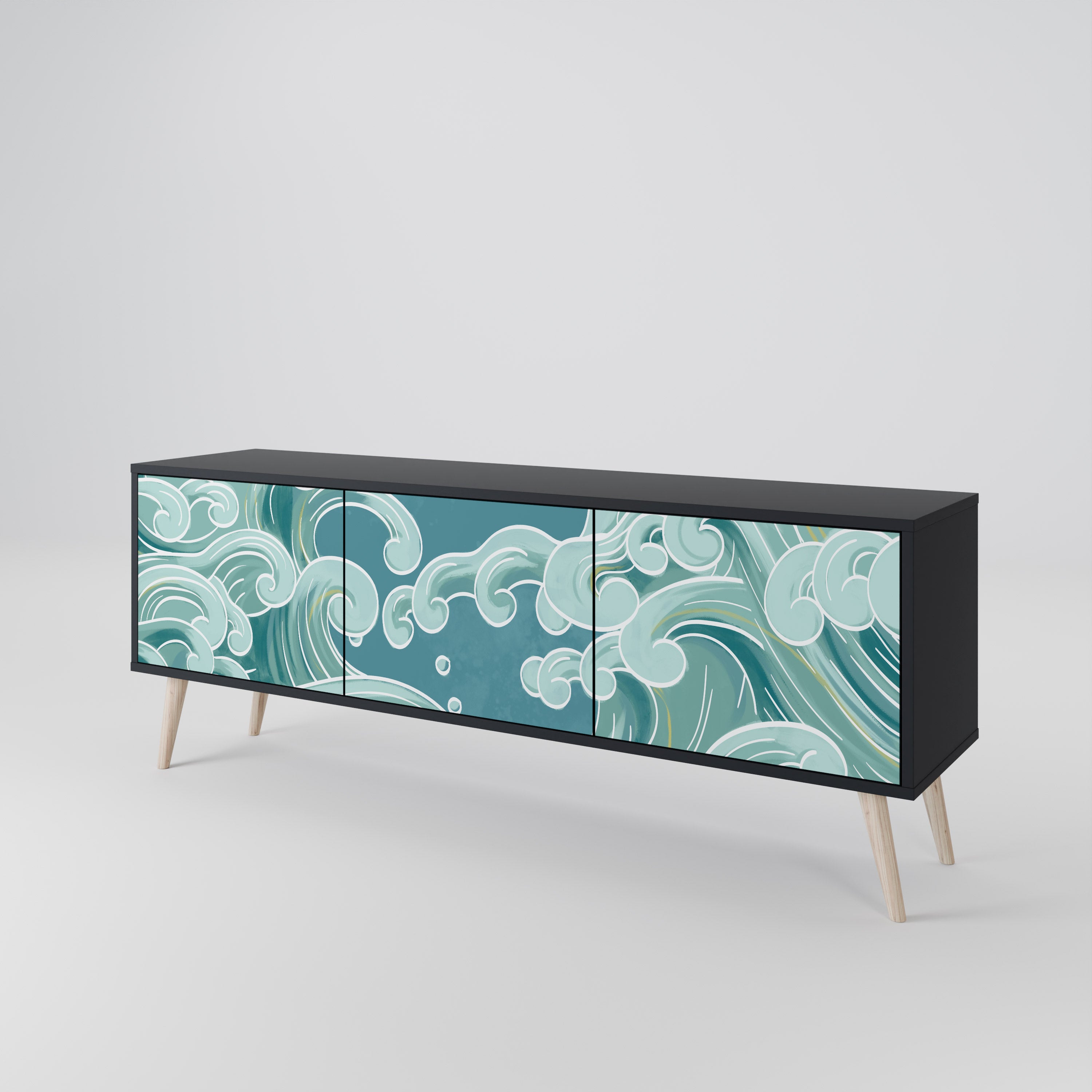 ASIAN SWAY 3-Door TV Cabinet