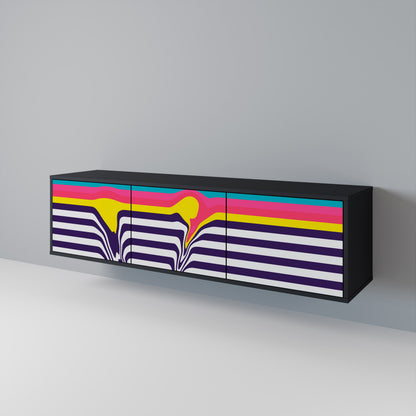TONE COLLAPSE Mueble de TV de 3 Puertas